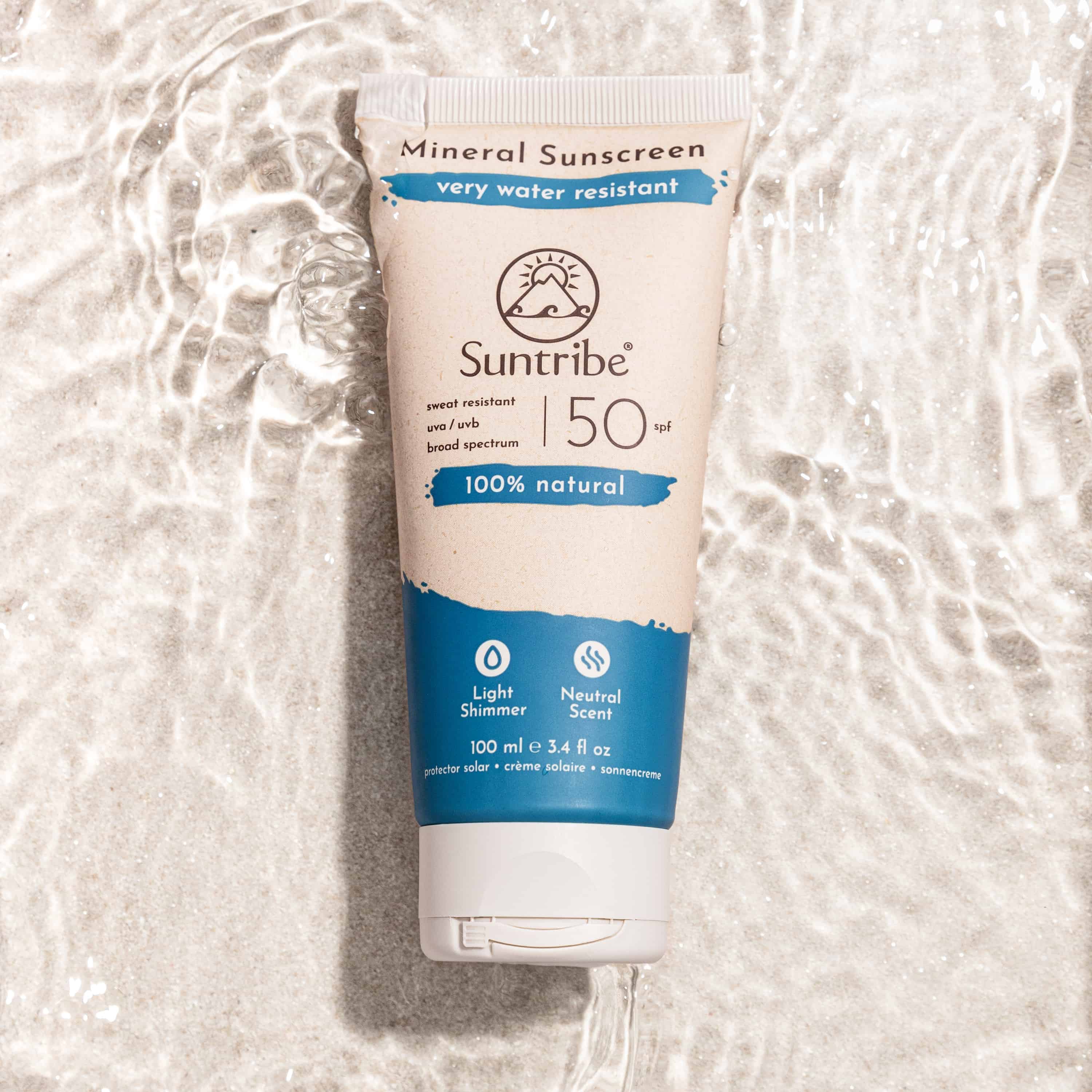 Suntribe All Natural Mineral Body & Face Sunscreen SPF 50 (100ml)