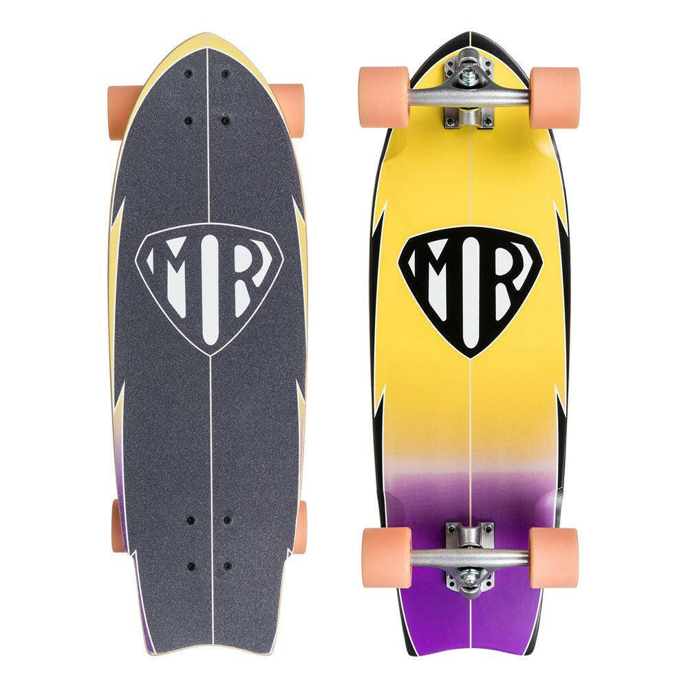 Mark Richards Mr Retro Skateboard - Yellow / Purple