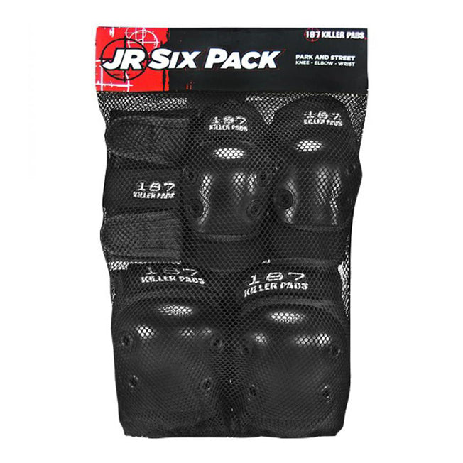 187 Killer Pads 6 Pack - Black - Junior | Pads | 187 Killer