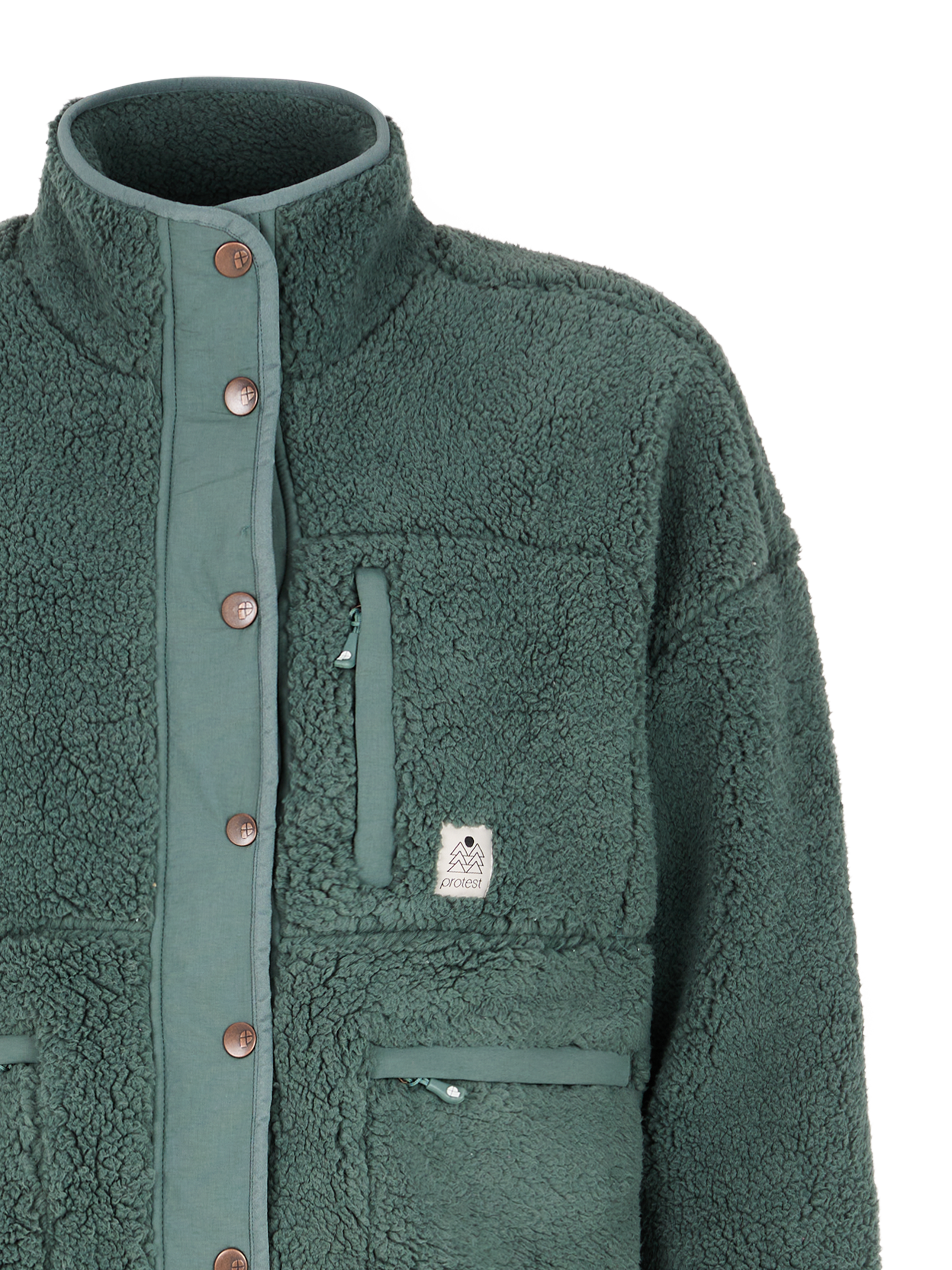 Protest Womens LUX outdoor fullziptop - Evergreen