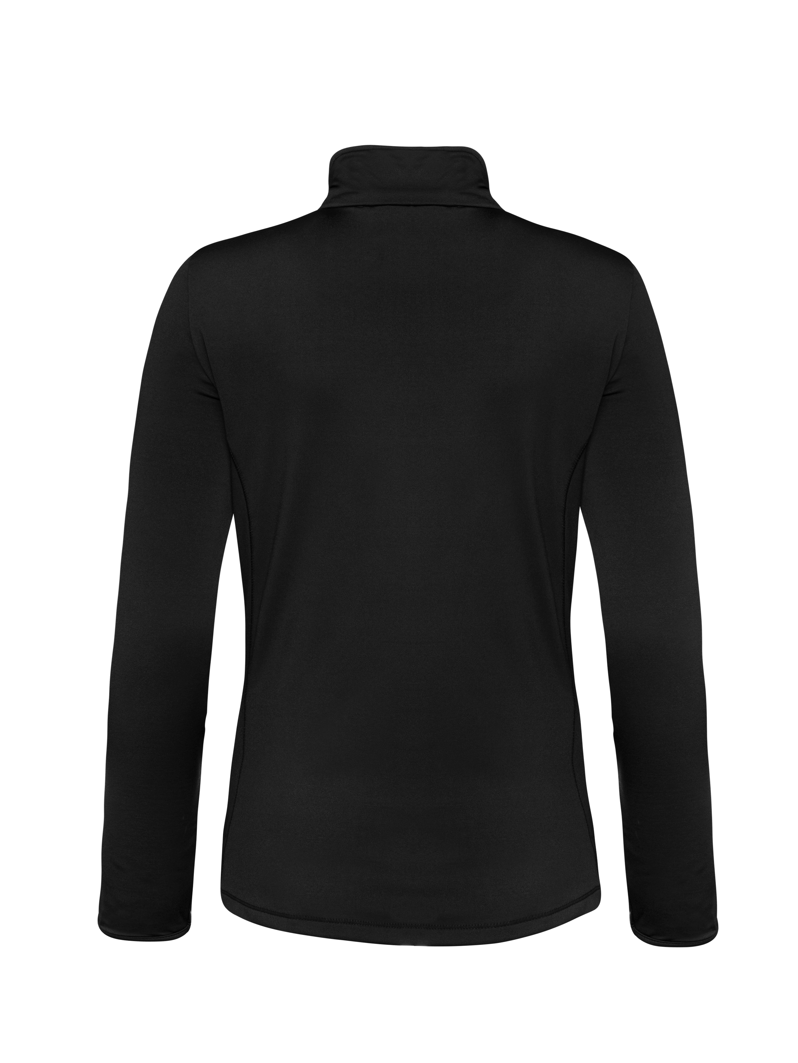 Protest Womens REFABRIZ 1/4 zip top - True Black