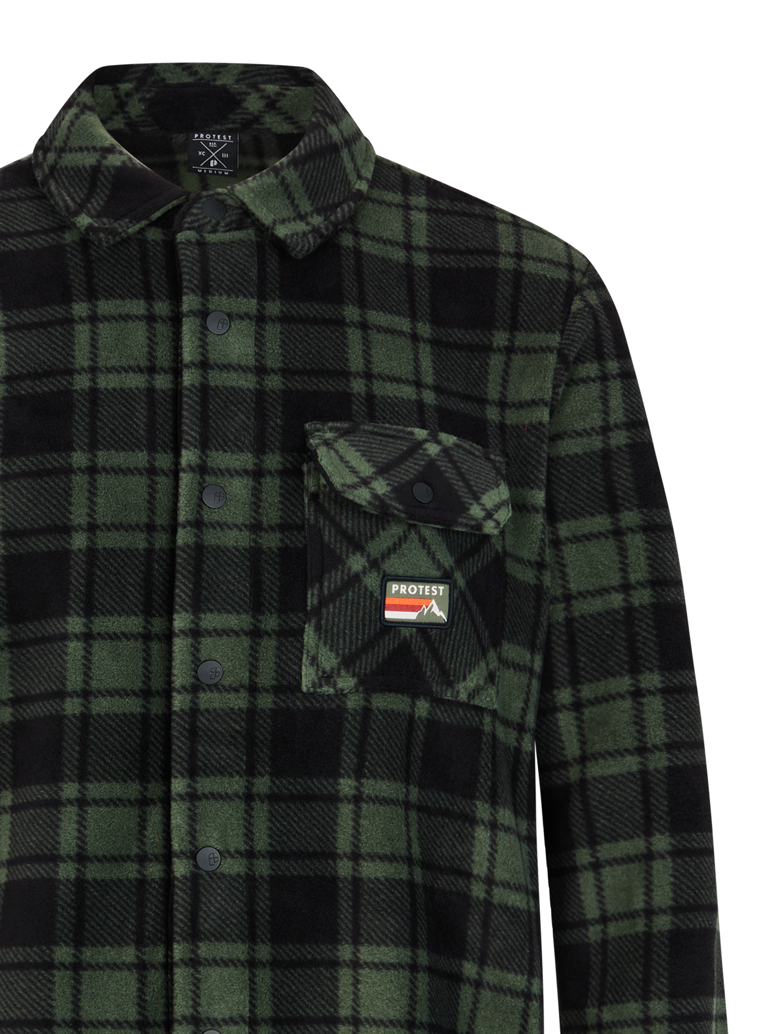 Protest Mens OUTWELL outdoor overshirt - Green