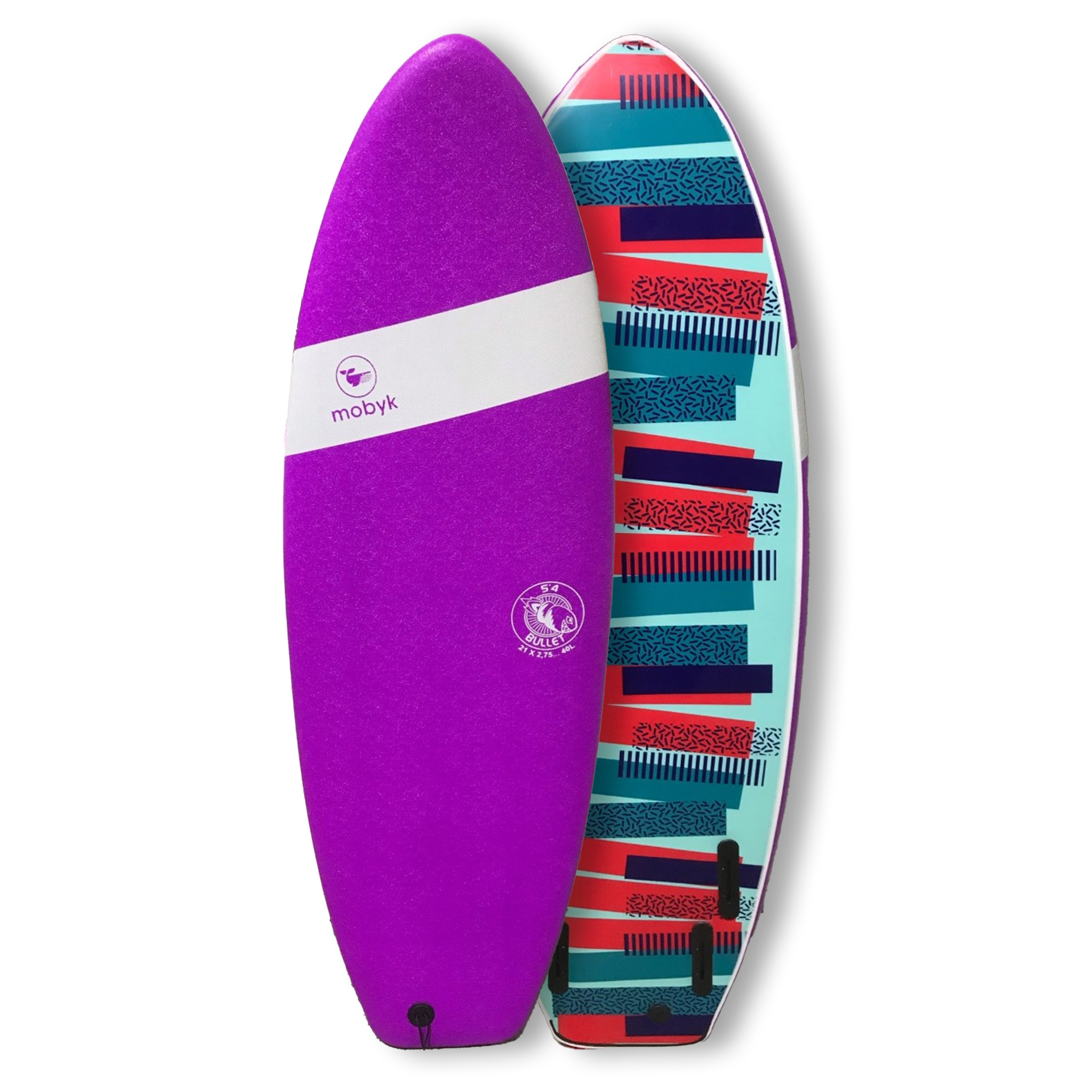 Mobyk 5'4 Bullet Softboard - Violet Jade