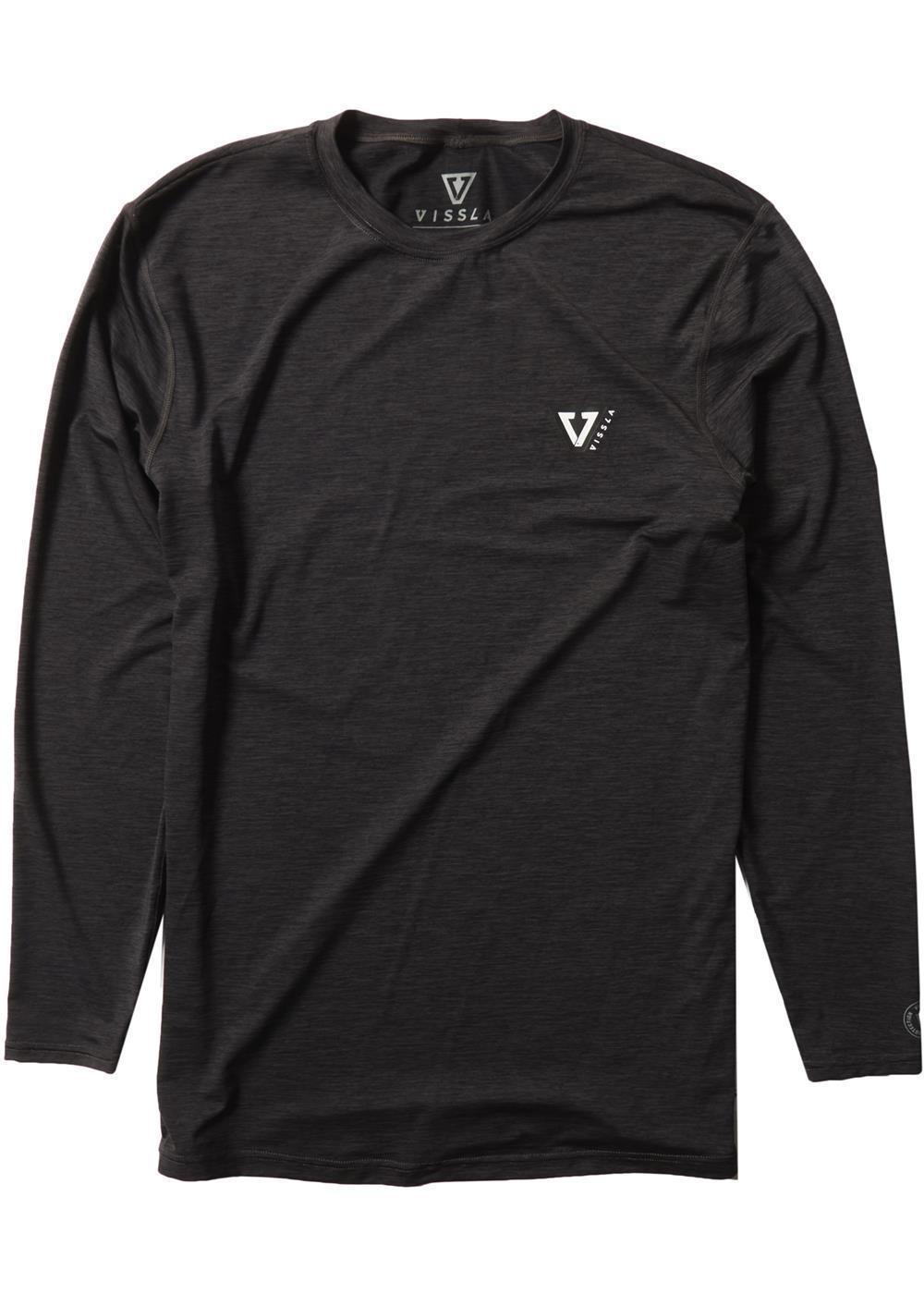 VIssla Twisted Eco L/S Lycra - Black Heather