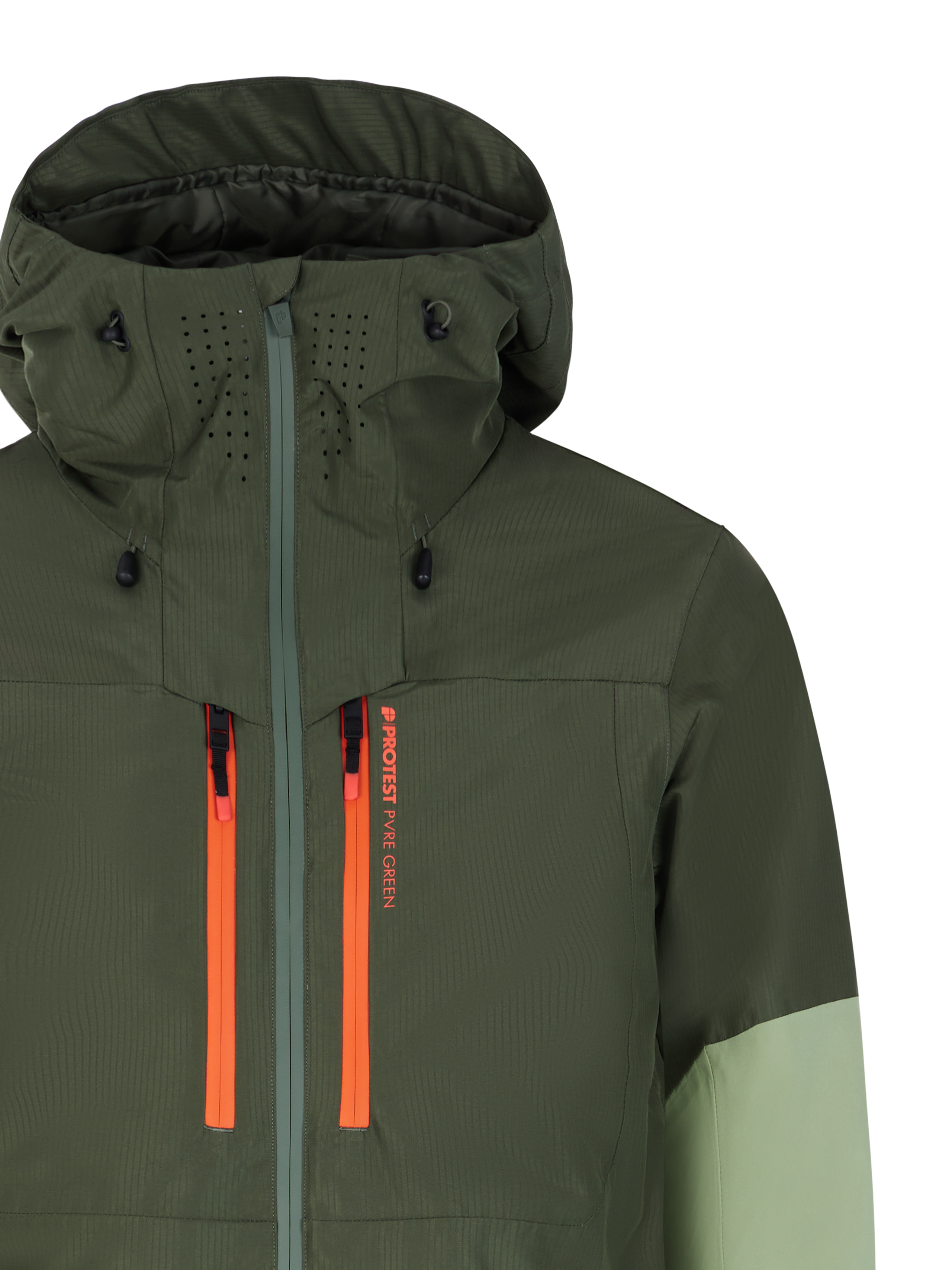 Protest Mens BAKIE snowjacket - Green