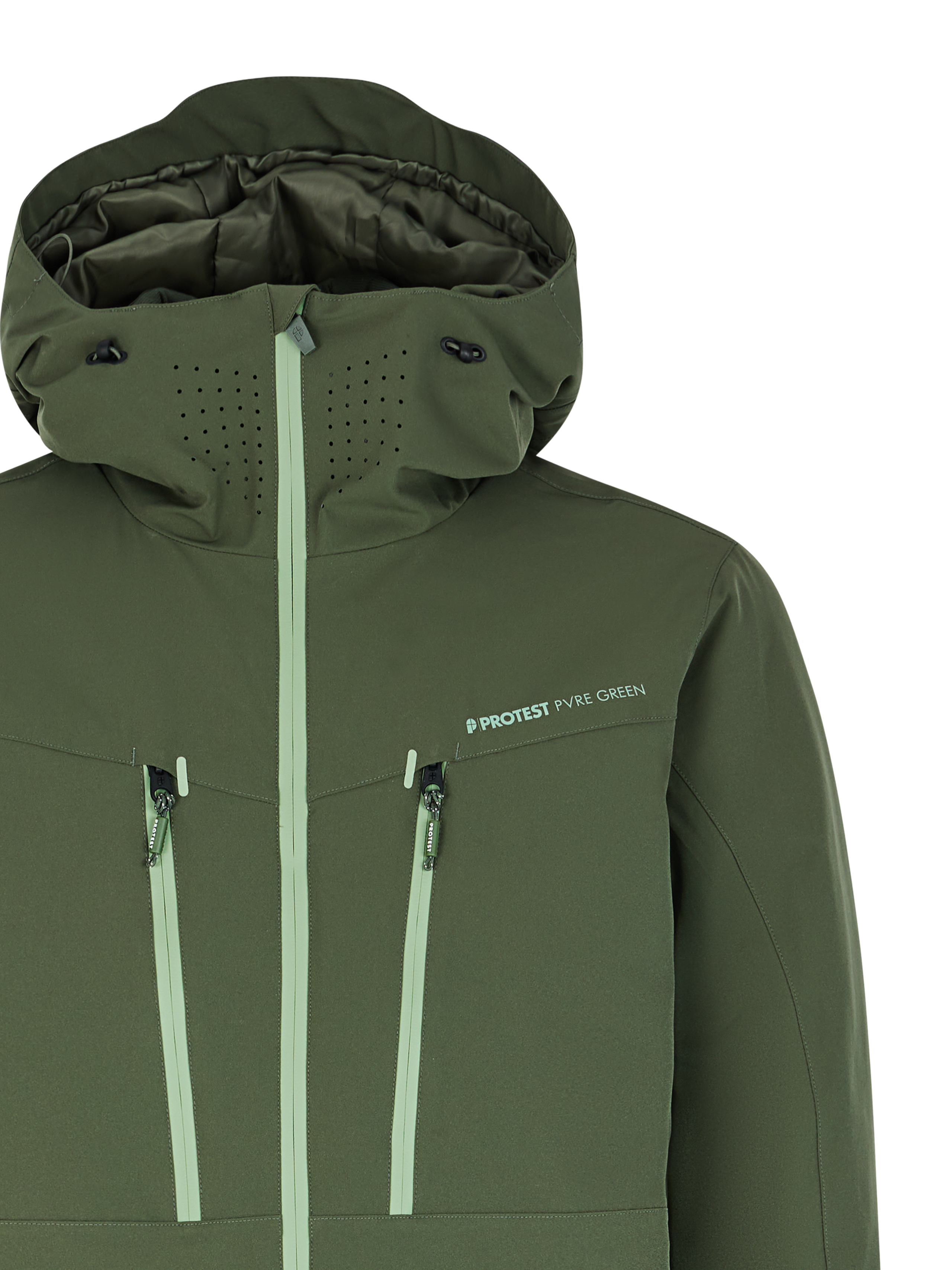 Protest Mens TIMOTHY snowjacket - Green