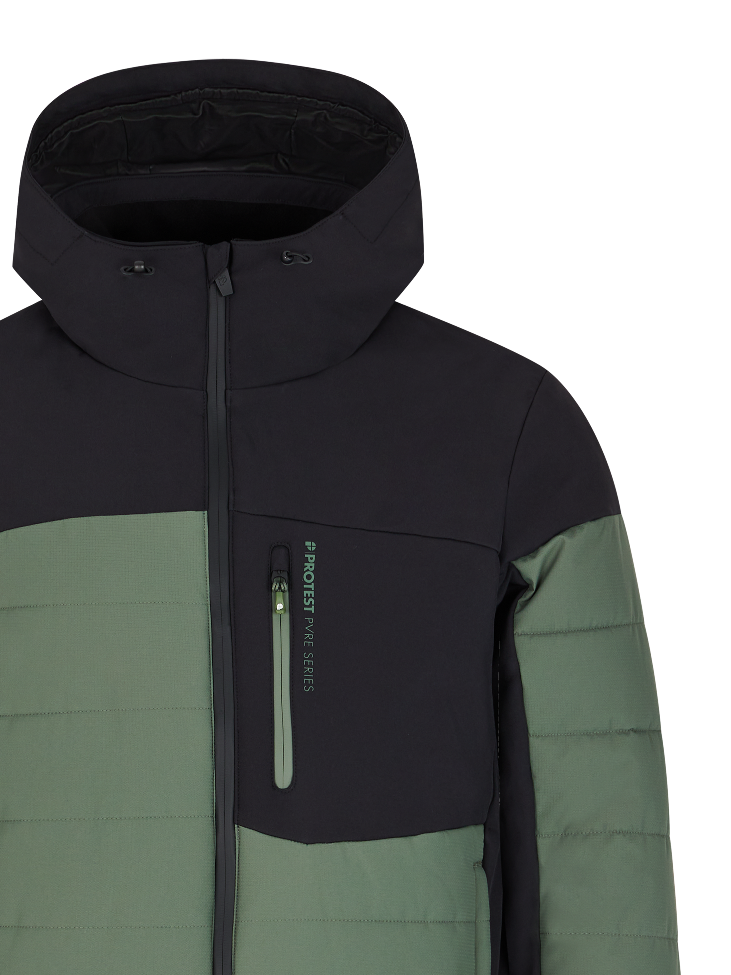 Protest Mens MOUNT snowjacket - Green