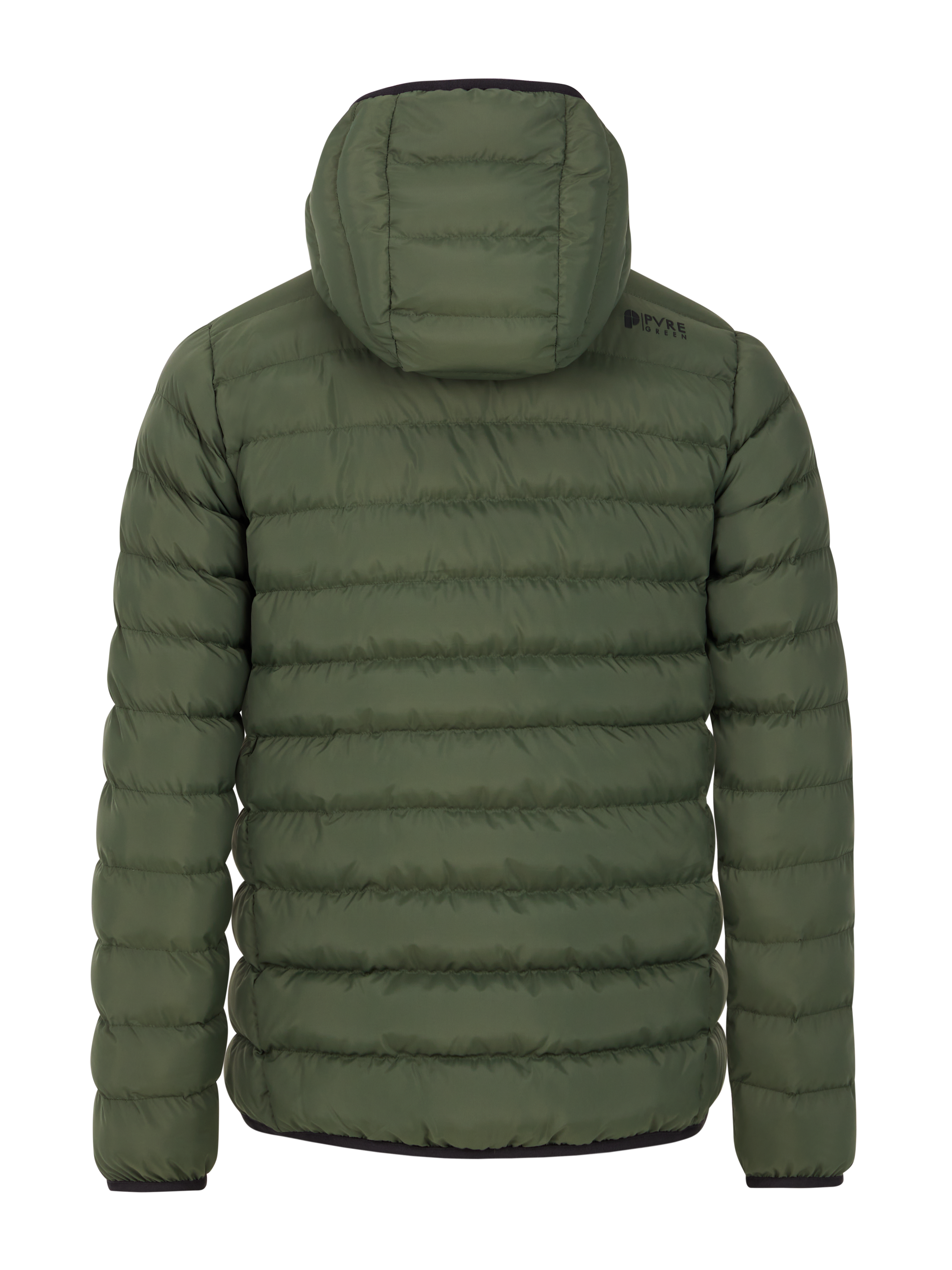 Protest Mens BASSO outdoor pufferjacket - Green