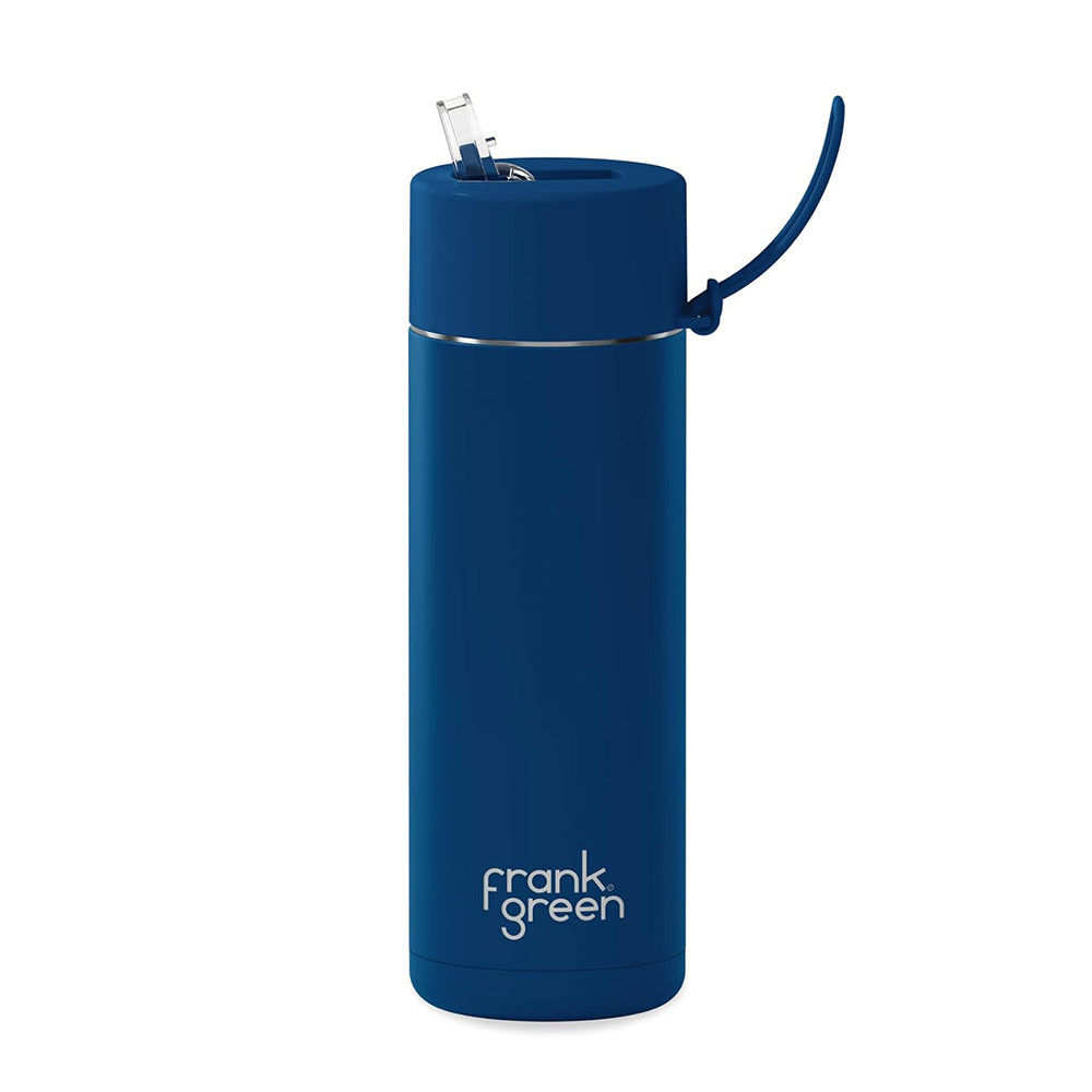 Frank Green Stainless Steel Ceramic Reusable Bottle 595ml - Deep Ocean | Bottles | Frank Green