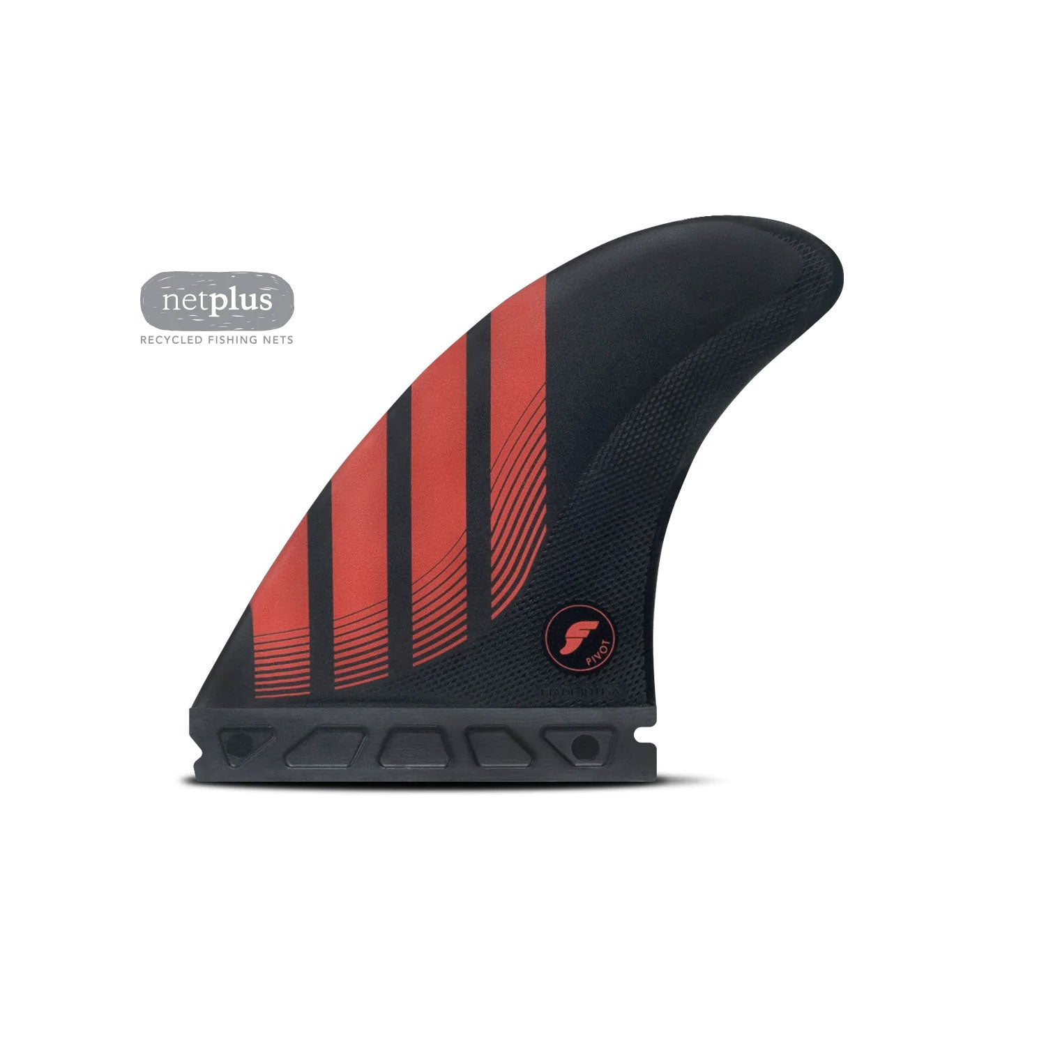 Futures P8 Alpha Thruster Fin Set Large - Red / Black | Fins | Futures