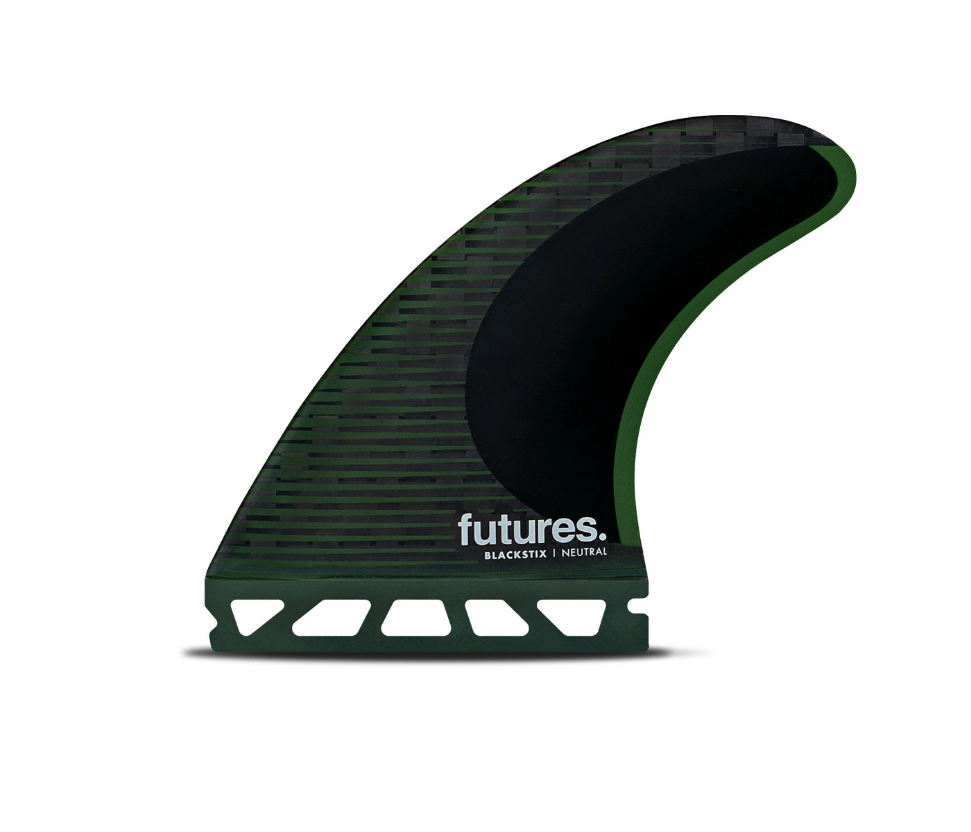 Futures F8 Blackstix Fin Set Large - Green / Black | Fins | Futures