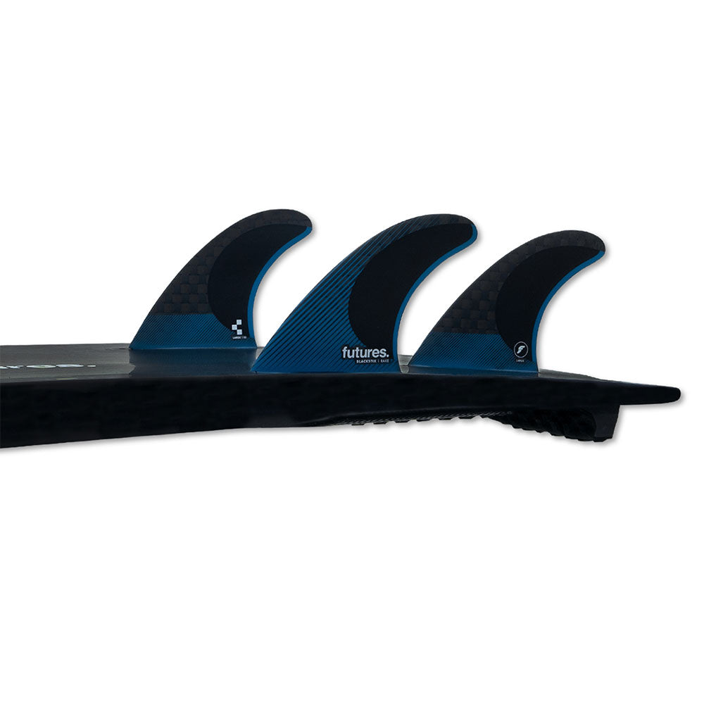 Futures R8 Blackstix Fin Set Large - Blue / Black