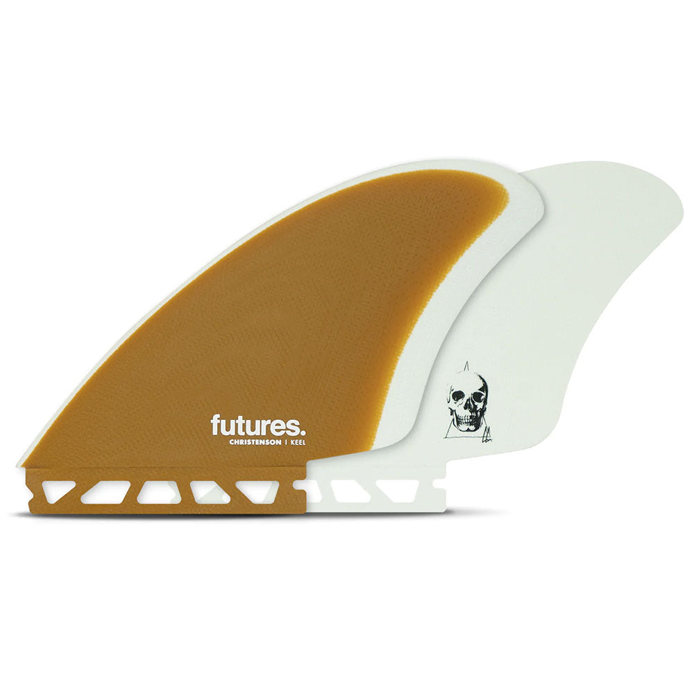 Futures Christenson Fiberglass Keel - Brown / White | Fins | Futures