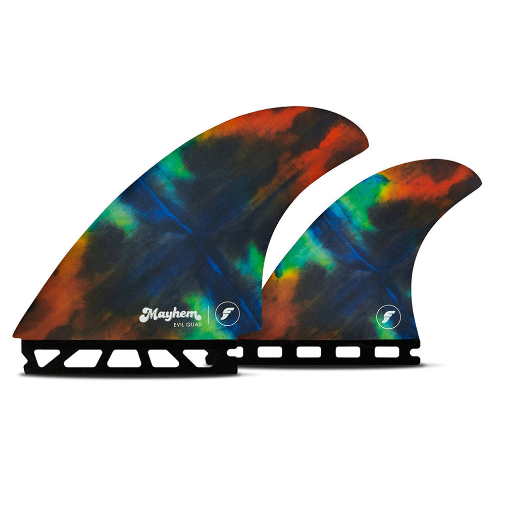 Futures Mayhem Evil Honeycomb Quad Fin Set - Tye Dye | Fins | Futures