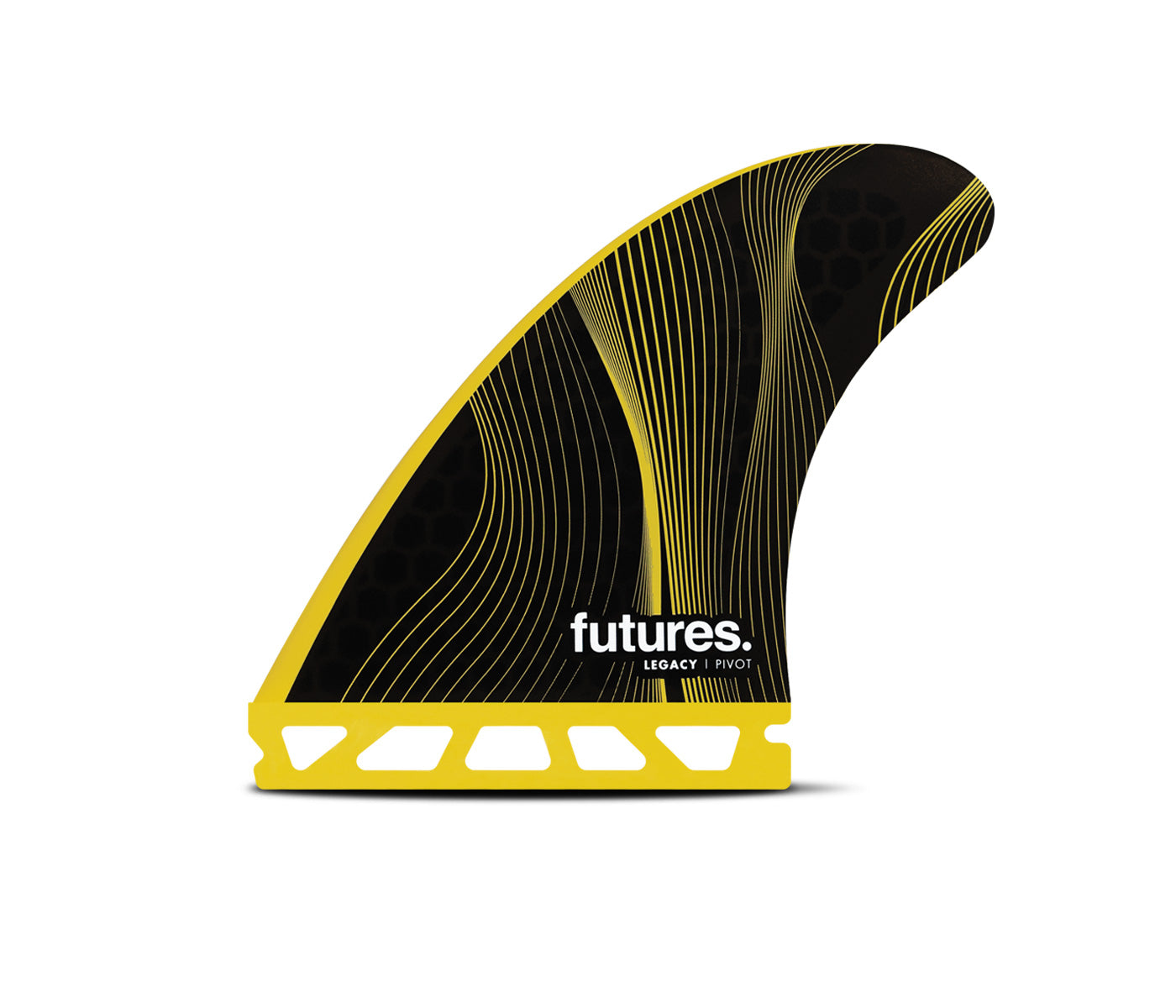 Futures P6 Legacy Honeycomb Thruster Fin Set Medium - Yellow / Black | Fins | Futures