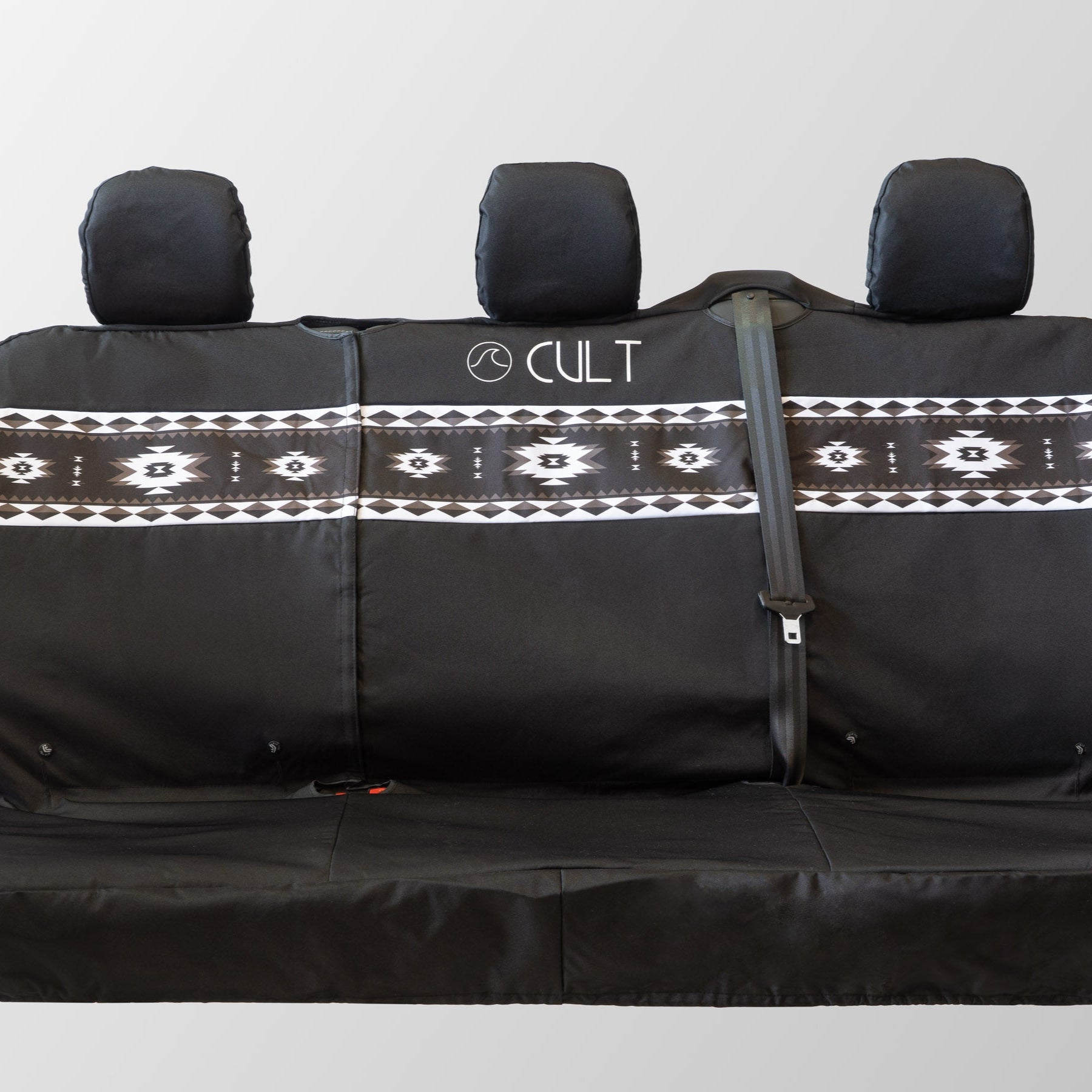 Cult Triple Waterproof Rear Seat Cover (Van) - Aztec Black | Seat Covers | Cult