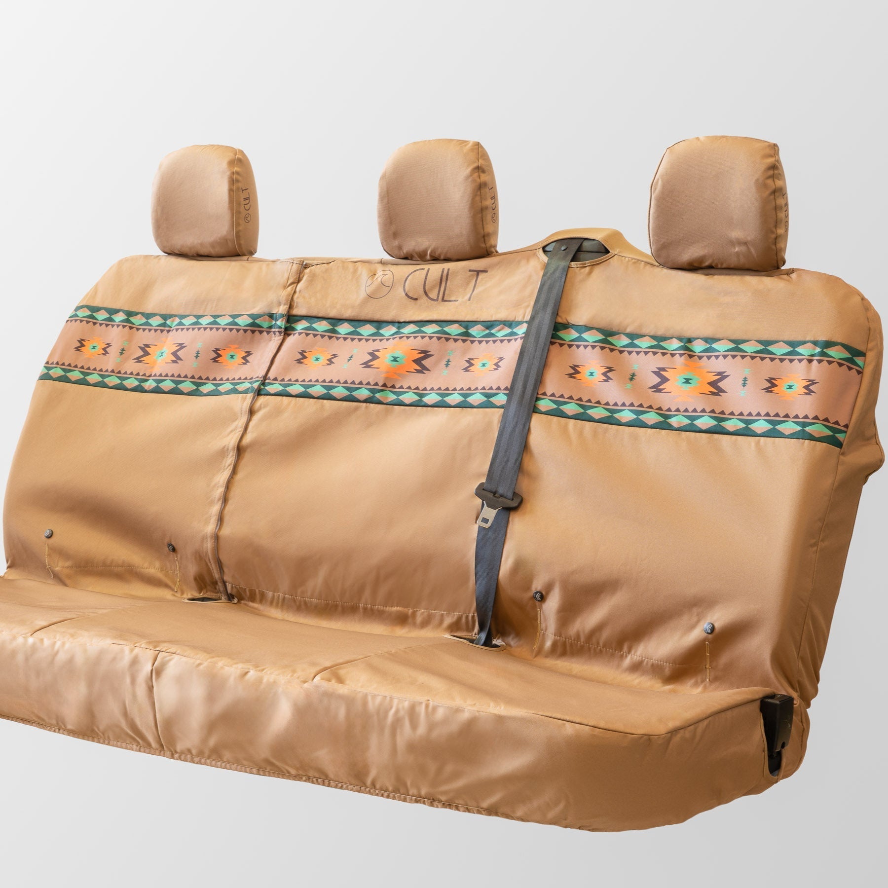 Cult Triple Waterproof Rear Seat Cover (Van) - Aztec Brown | Seat Covers | Cult