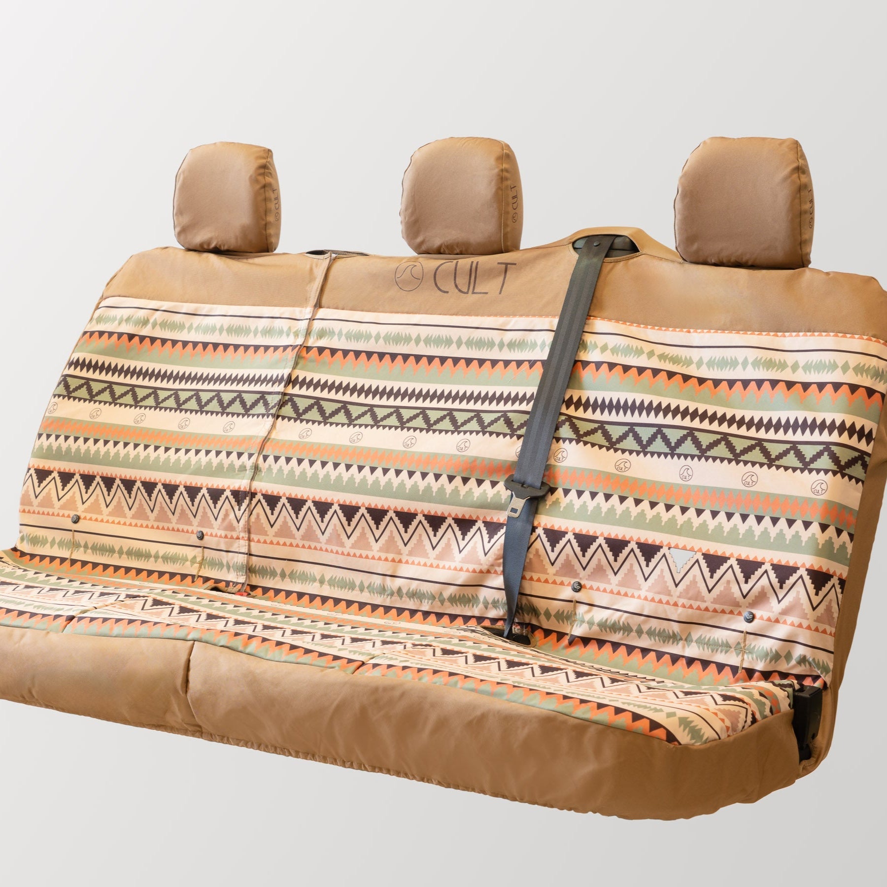 Cult Triple Waterproof Rear Seat Cover (Van) - Indi Brown | Seat Covers | Cult