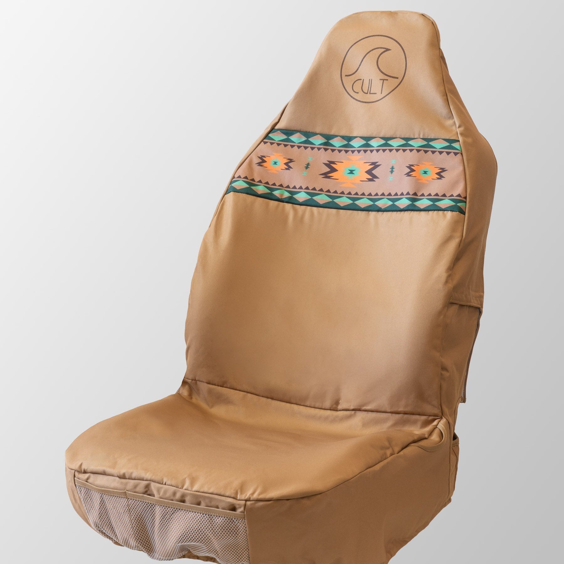 Cult Single Waterproof Seat Cover - Aztec Brown