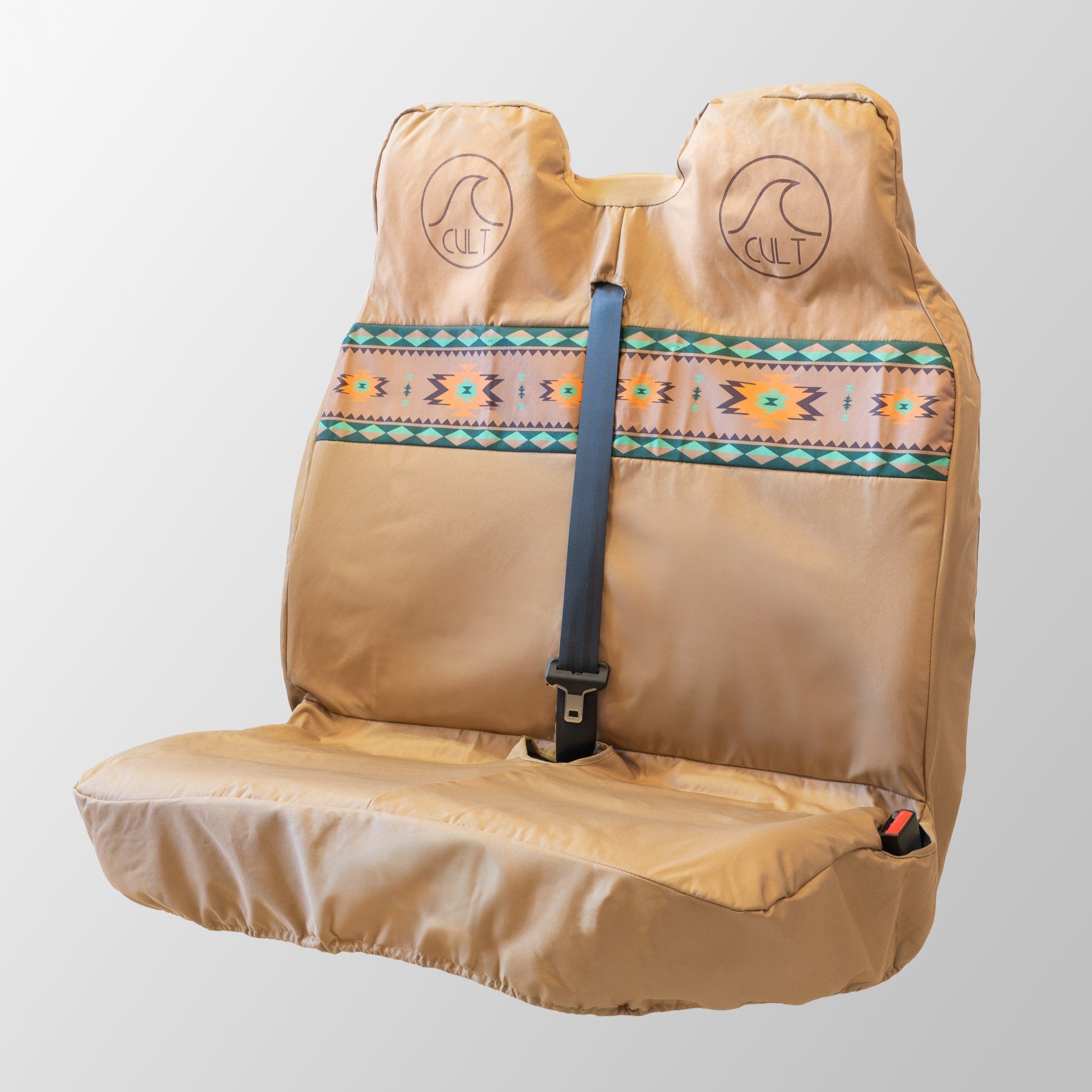 Cult Double Waterproof Seat Cover (Van) - Aztec Brown