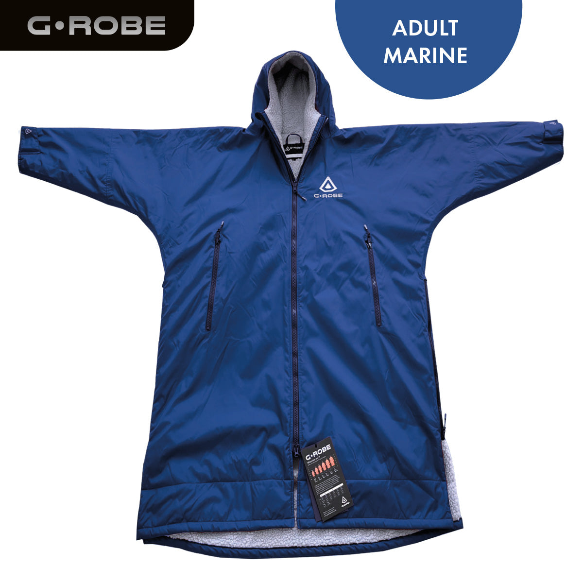 GUARD® G.ROBE – Adult Ultimate Outdoor Changing Robe - Marine Blue