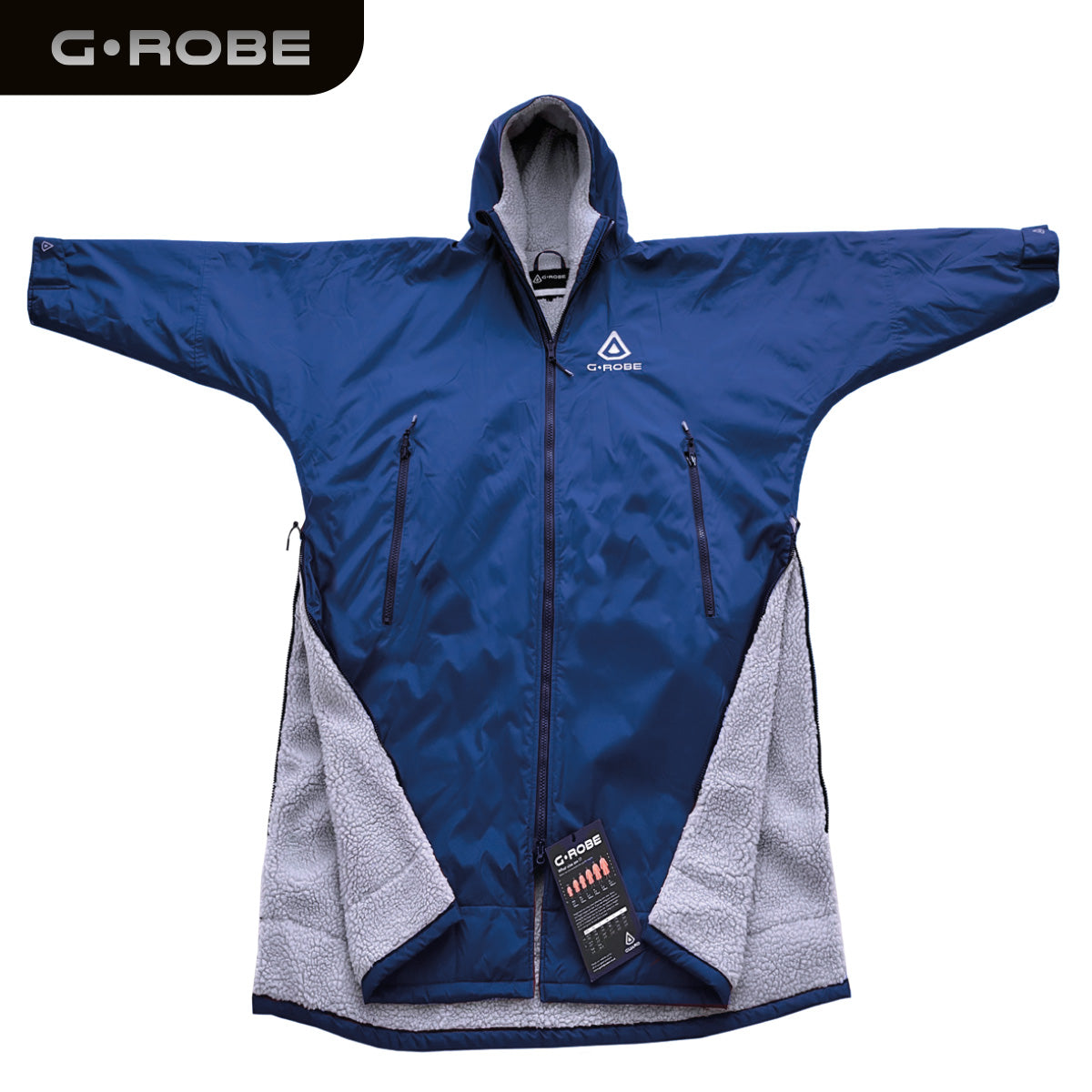 GUARD® G.ROBE – Adult Ultimate Outdoor Changing Robe - Marine Blue