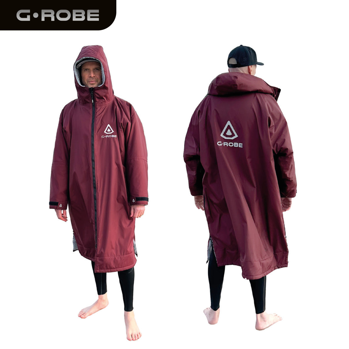 GUARD® G.ROBE – Adult Ultimate Outdoor Changing Robe - Maroon | Changing Robes | Guard