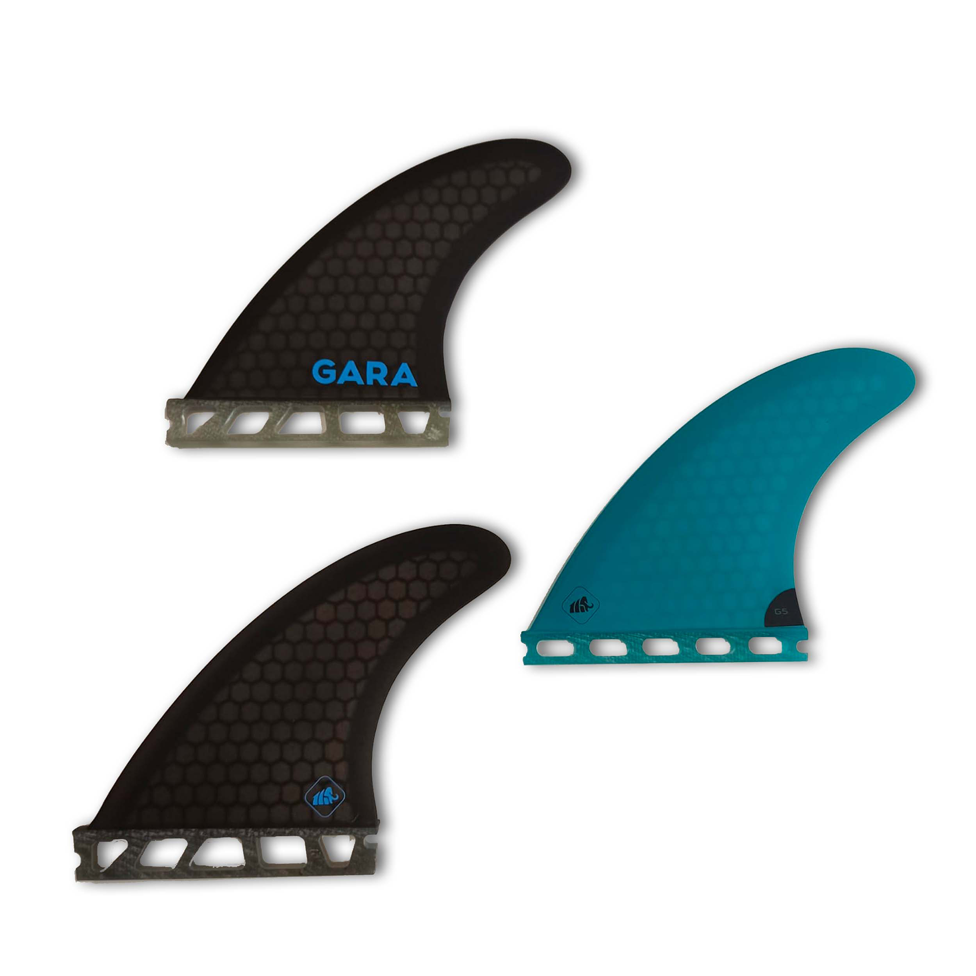 Gara Single Tab Tri Fin Set - Medium