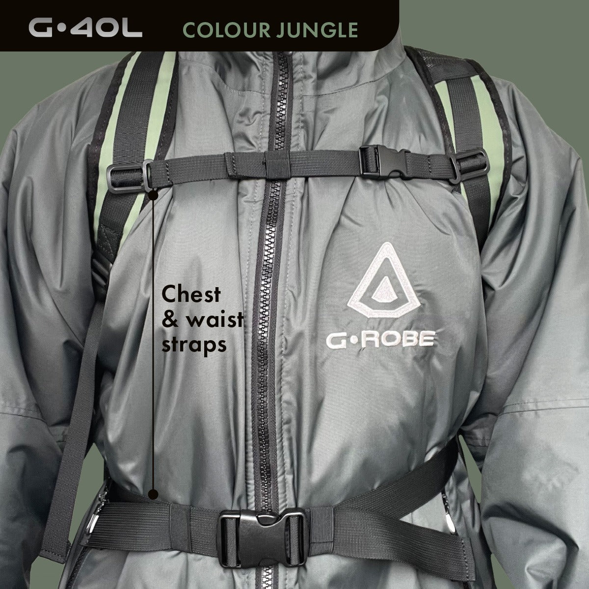 G.40L 100% Waterproof Surfing Backpack - Jungle