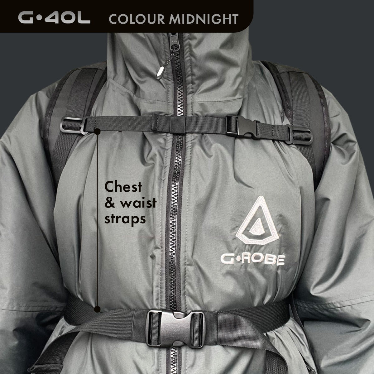 G.40L 100% Waterproof Surfing Backpack - Midnight