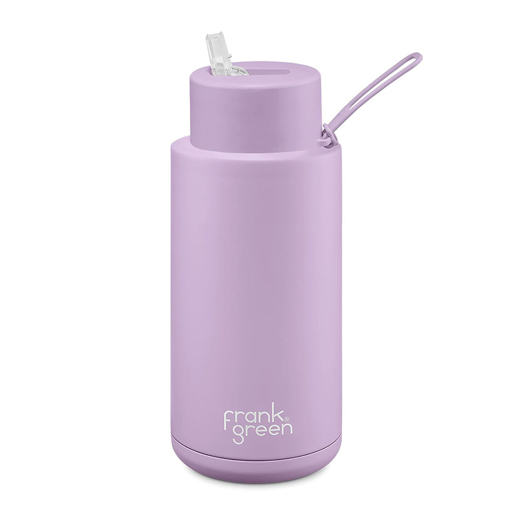 Frank Green Stainless Steel Ceramic Reusable Bottle 34oz/1L - Lilac | Bottles | Frank Green