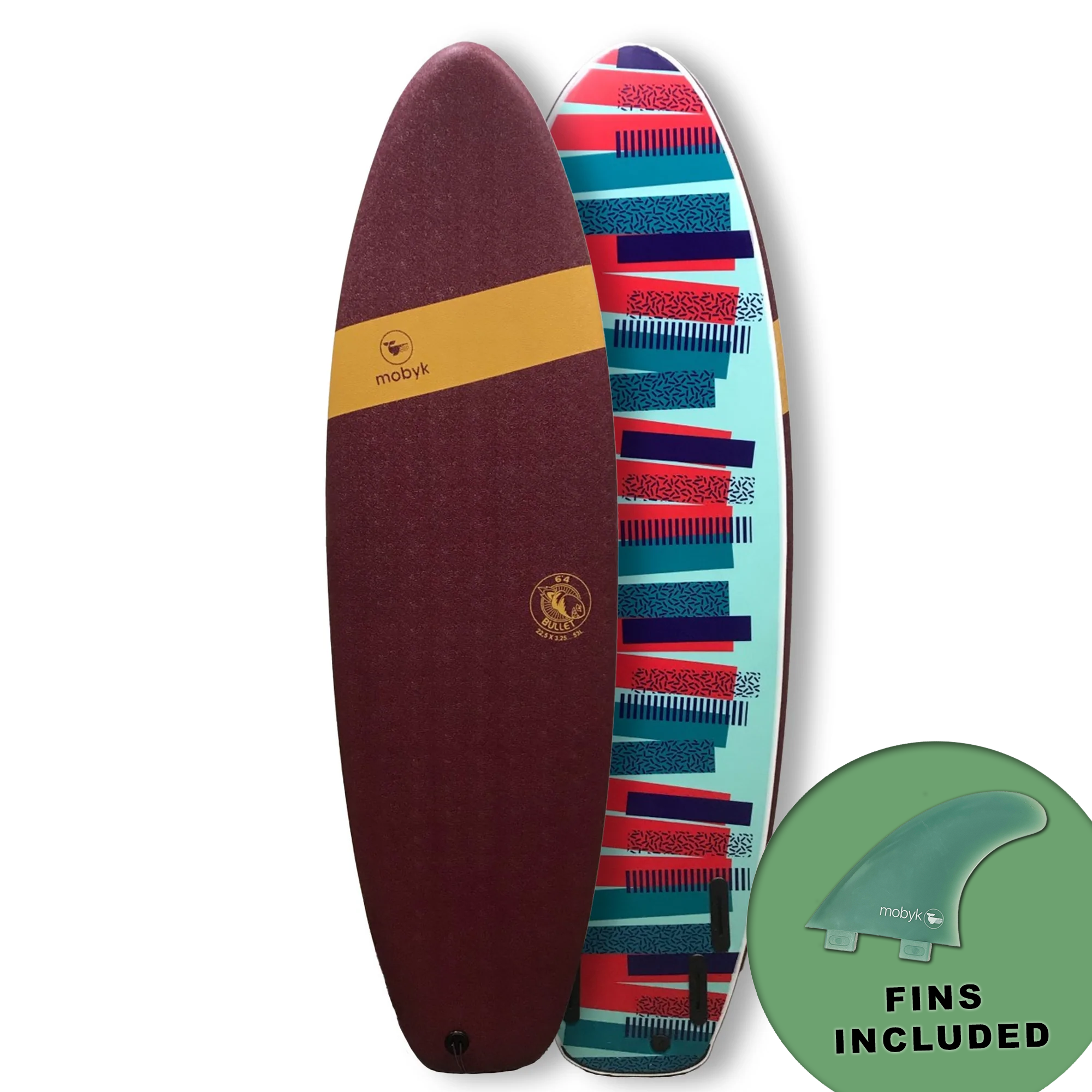 Mobyk 6'4 Bullet Softboard - Stout | Surfboards | Mobyk