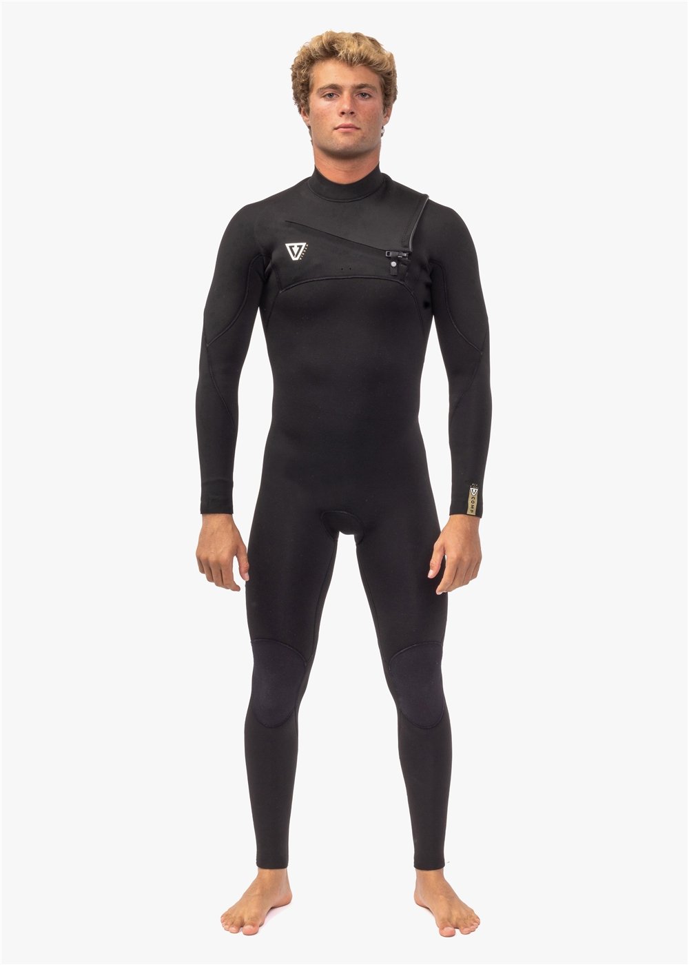 VIssla 7 Seas Comp 4-3 Chest Zip Full Wetsuit - Black