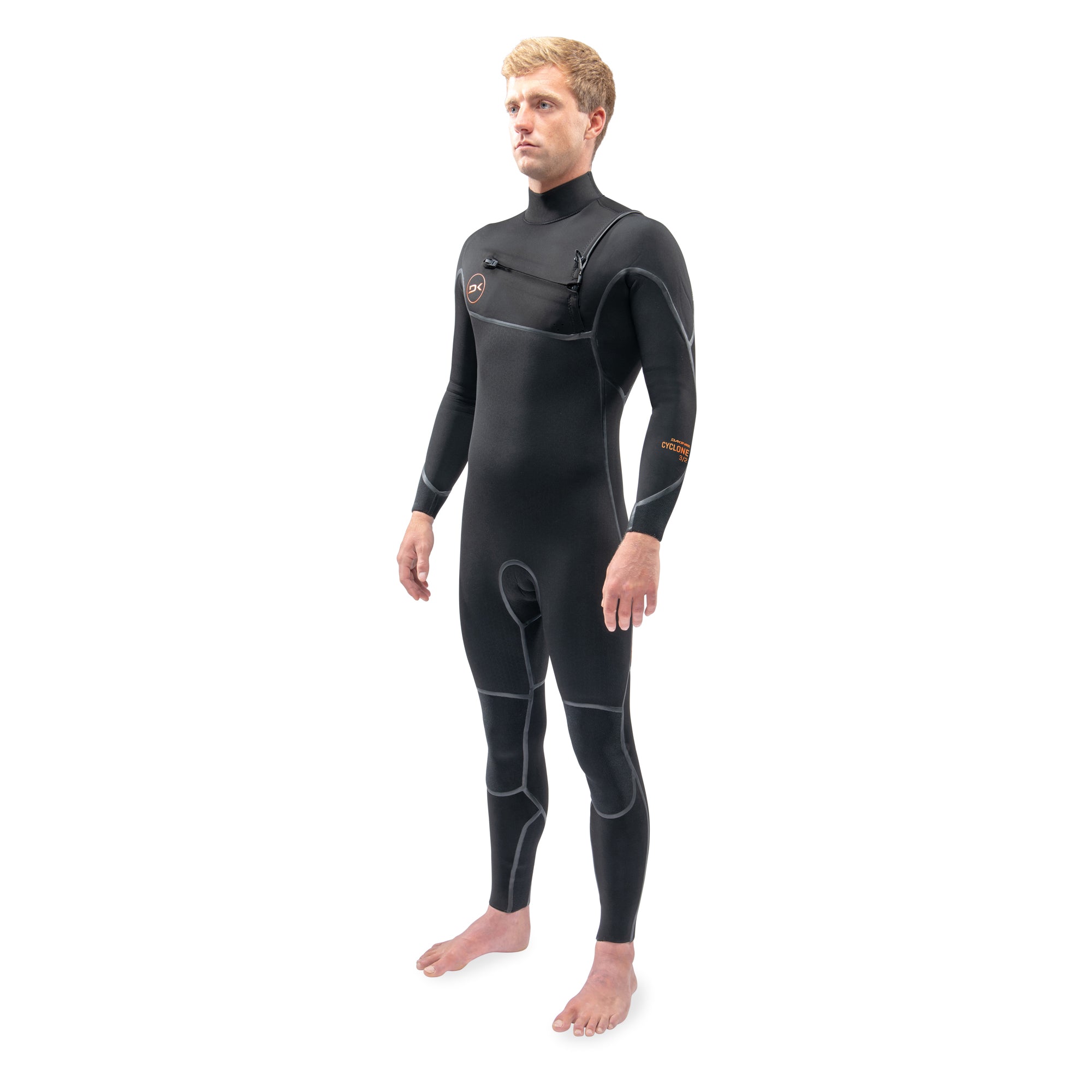 Dakine Mens Cyclone Chest Zip Full Suit 4/3 (Black)