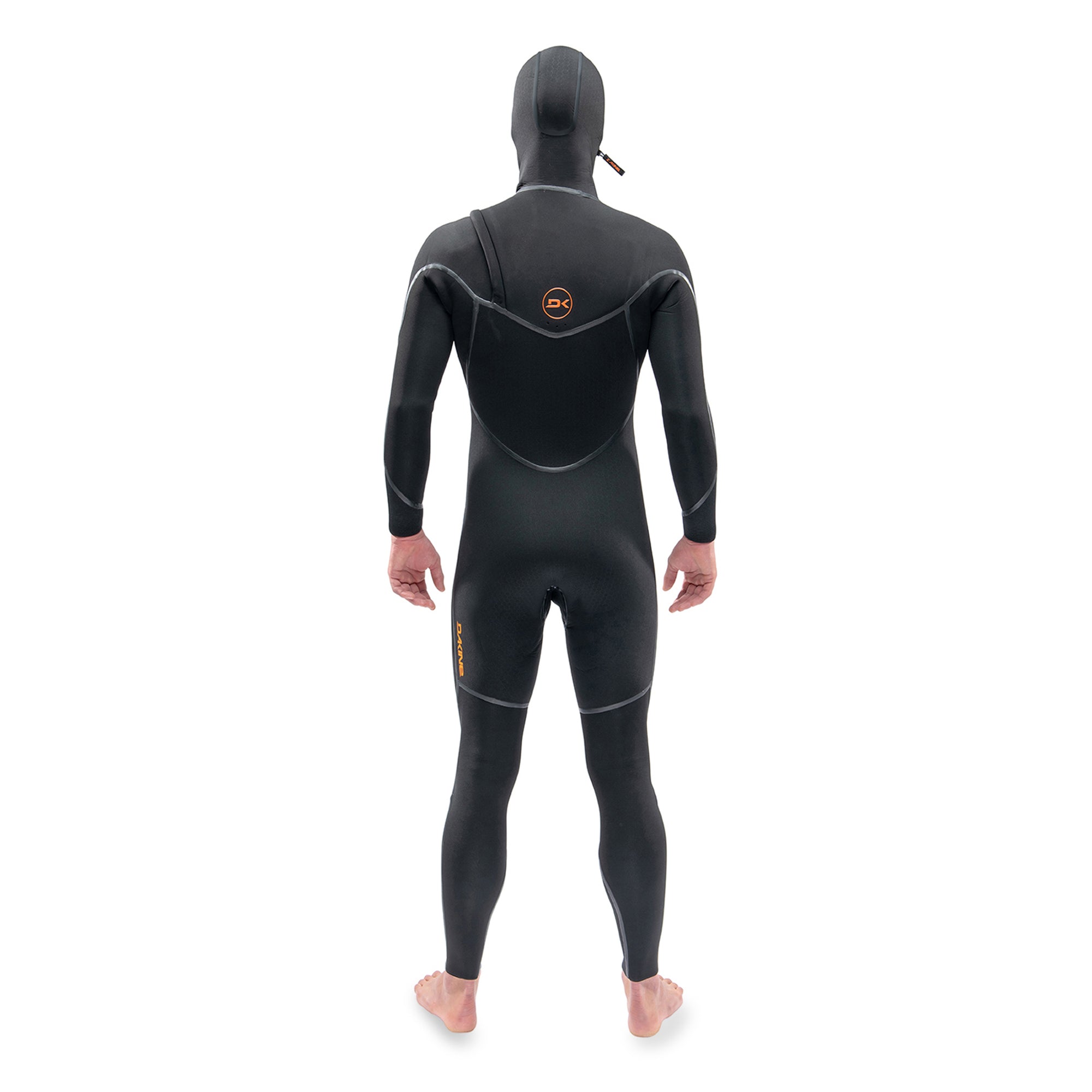 Dakine Mens Cyclone Chest Zip Hooded 4/3mm Full Wetsuit (Black)