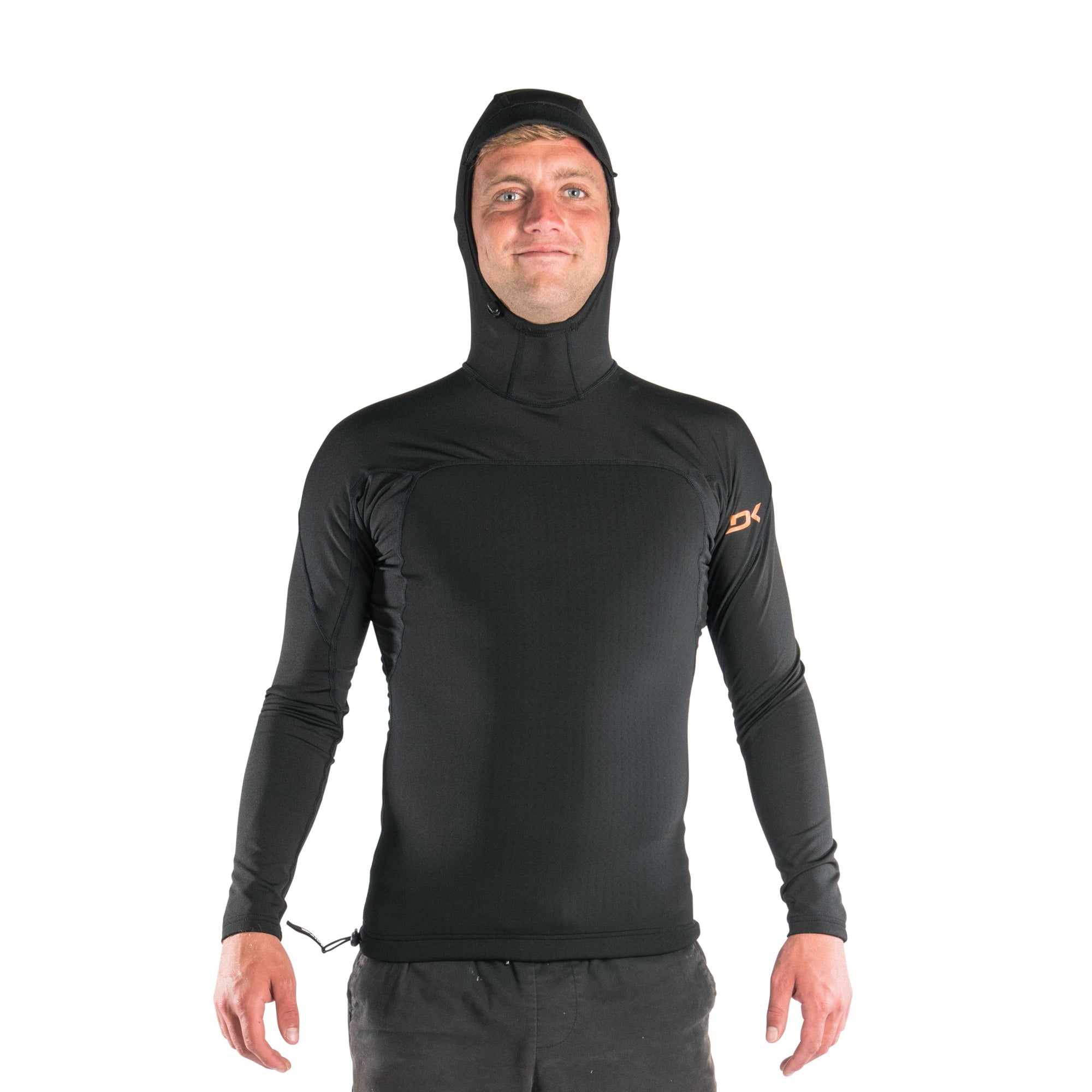 Dakine Mens Cyclone Snug Fit Vest W.Hood 1.5mm (Black) | Neoprene Jackets | Dakine