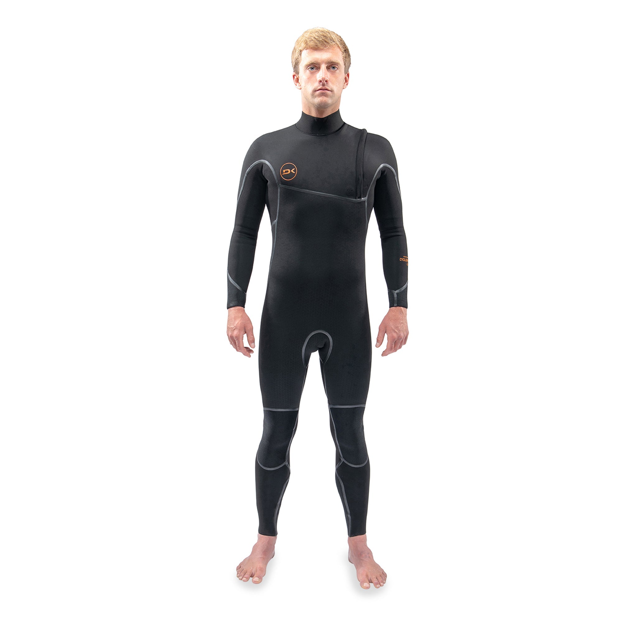 Dakine Mens Cyclone Zip Free Full Suit 3/2 (Black) | Wetsuits | Dakine