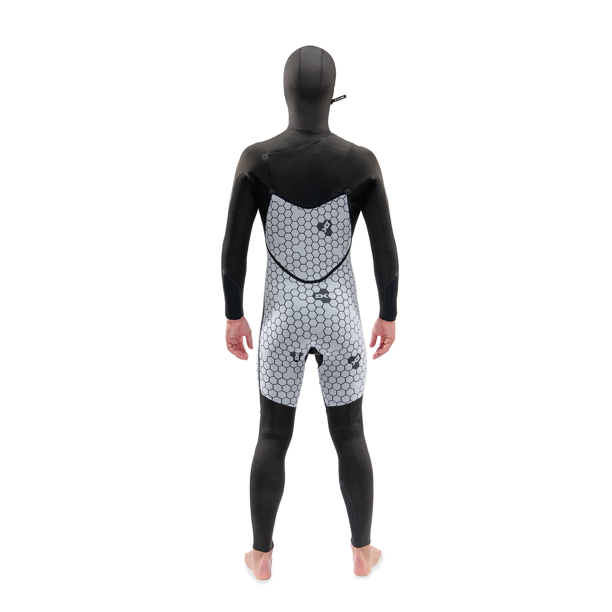 Dakine Mens Mission Chest Zip Hooded 6/5/4mm Full Wetsuit (Black)