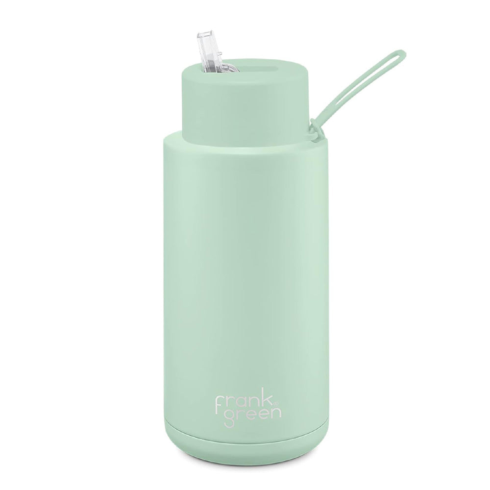 Frank Green Stainless Steel Ceramic Reusable Bottle 34oz/1L - Mint | Bottles | Frank Green