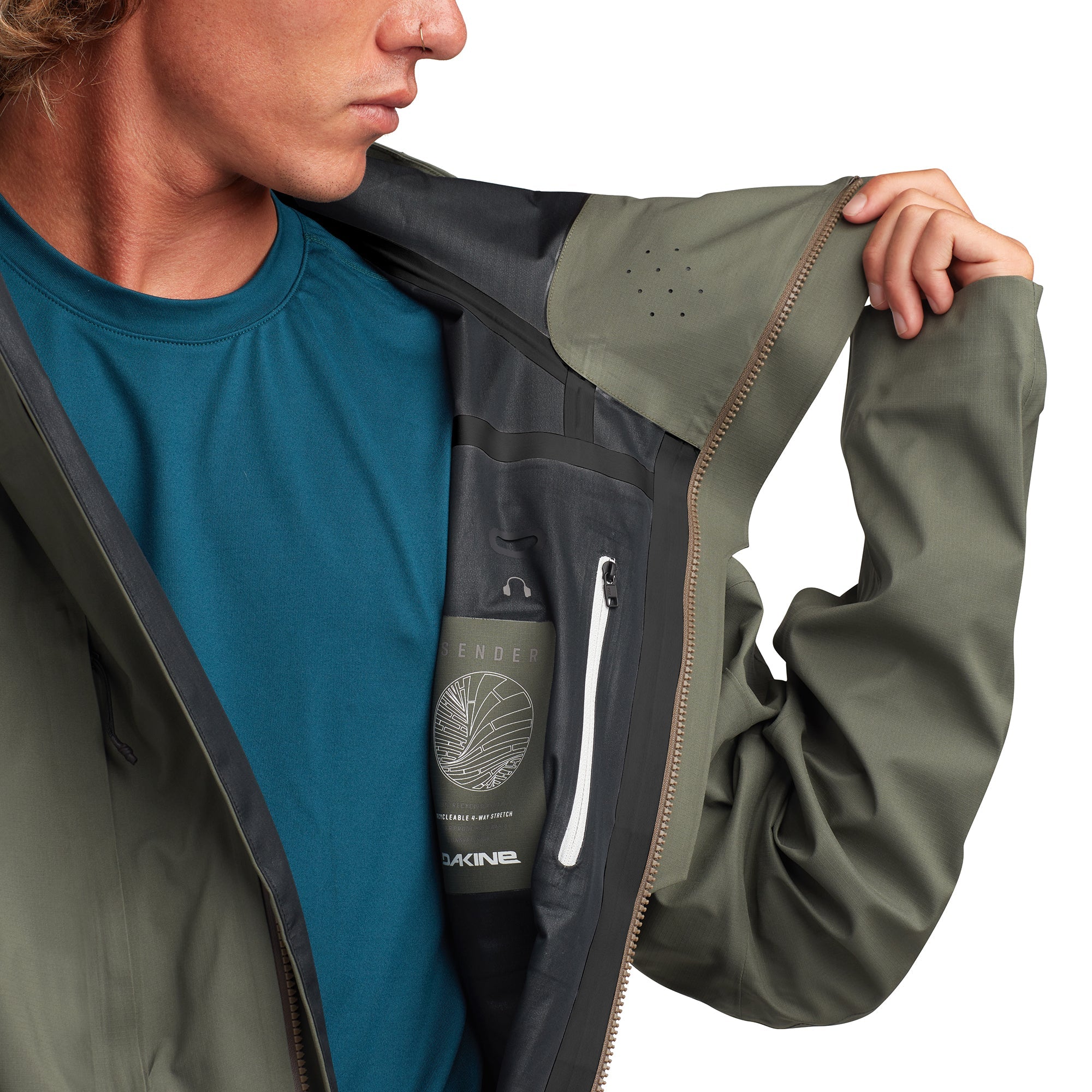 Dakine Sender Stretch 3L Jacket - Deep Grounds - Mens