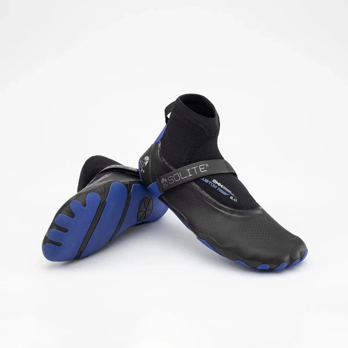 Solite 2mm Custom Reef 2.0 Wetsuit Boots - Black / Blue | Boots | Solite