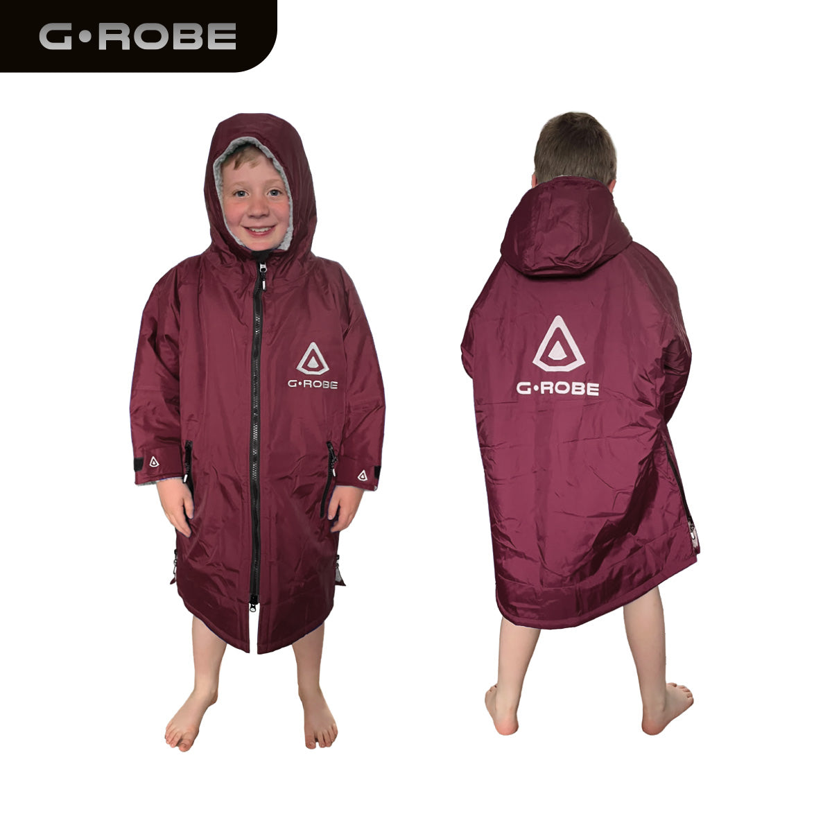 GUARD® G.ROBE – Junior Ultimate Outdoor Changing Robe - Maroon Red | Changing Robes | Guard