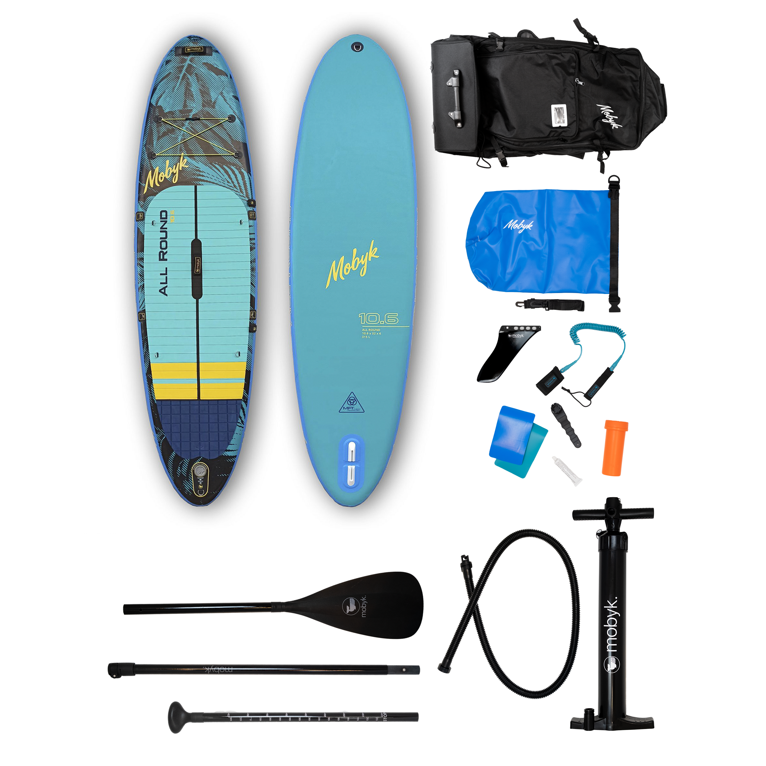 Mobyk 10'6 All Round SUP + Accessories Pack - Palm | SUPs | Mobyk