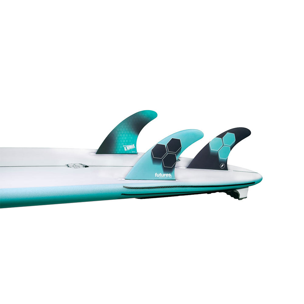 Futures FAM1 Honeycomb Tri Fin Set Medium - Teal / Navy