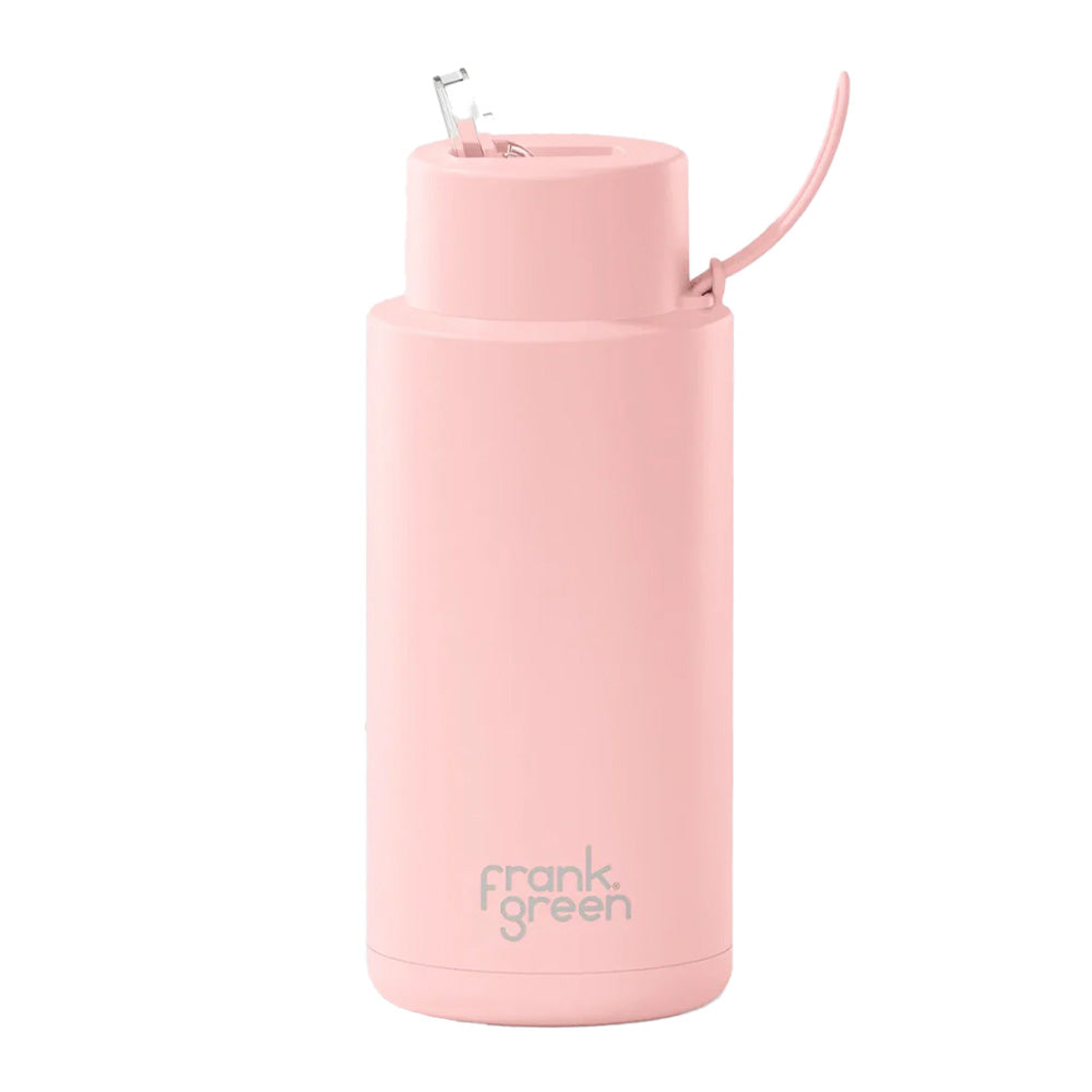 Frank Green Stainless Steel Ceramic Reusable Bottle 34oz/1L - Blushed