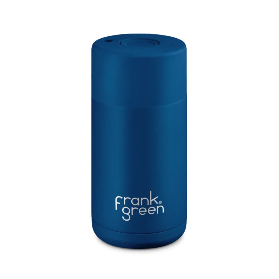 Frank Green Ceramic Reusable Cup 12oz/355ml - Deep Ocean | Flasks | Frank Green