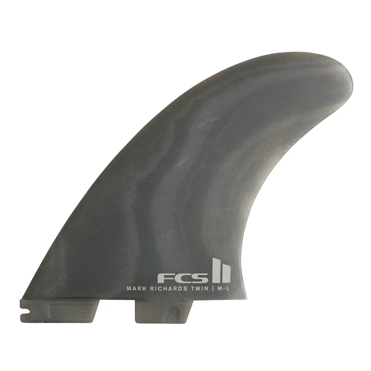 FCS II MR Neo Glass Smoke Swirl Twin+1 Retail Fins - Extra Large | Fins | FCS