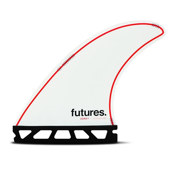 Futures Jordy Smith Honeycomb Tri Fin Set Medium - White / Red