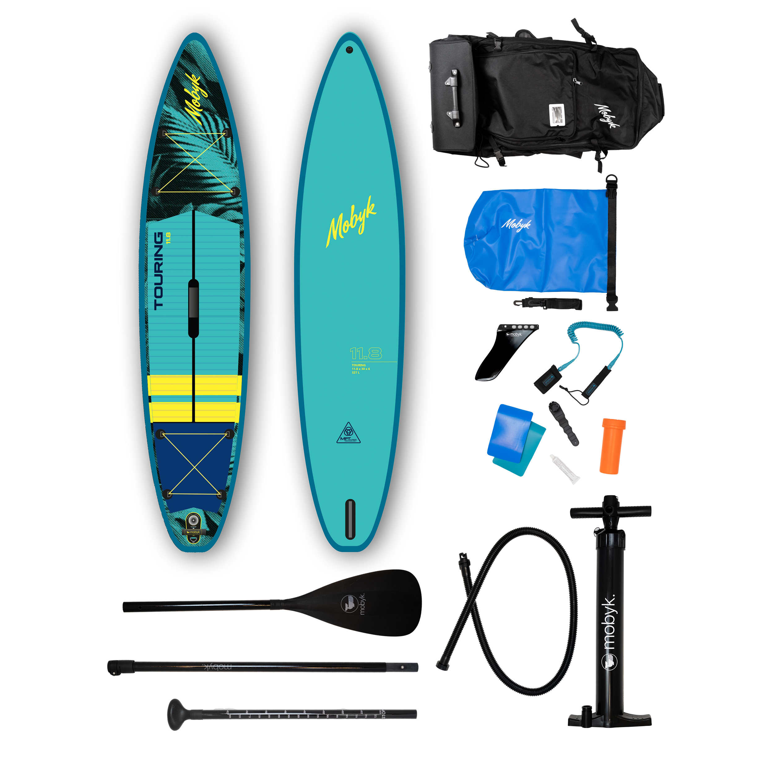 Mobyk 11'8 Touring SUP + Accessories Pack - Palm