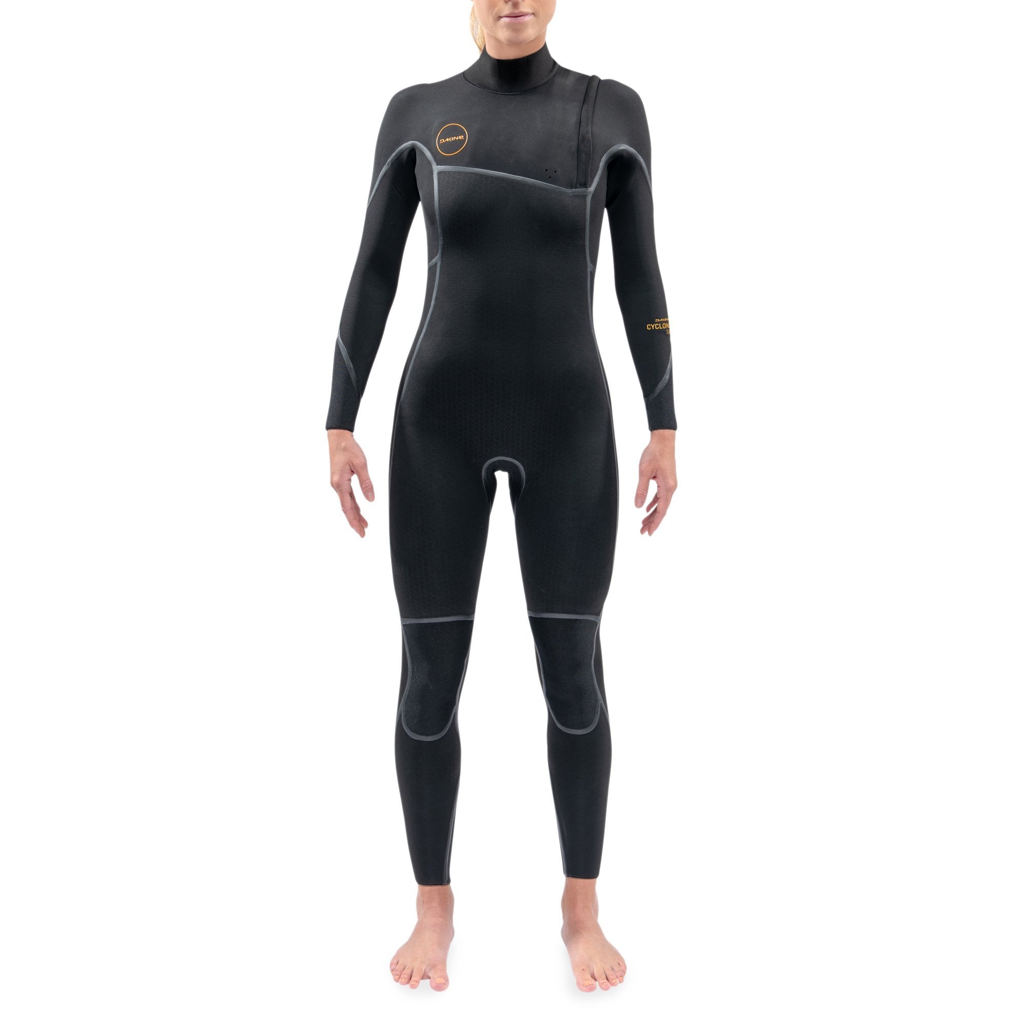 Dakine Womens Cyclone Zip Free Full Suit 4/3 (Black)